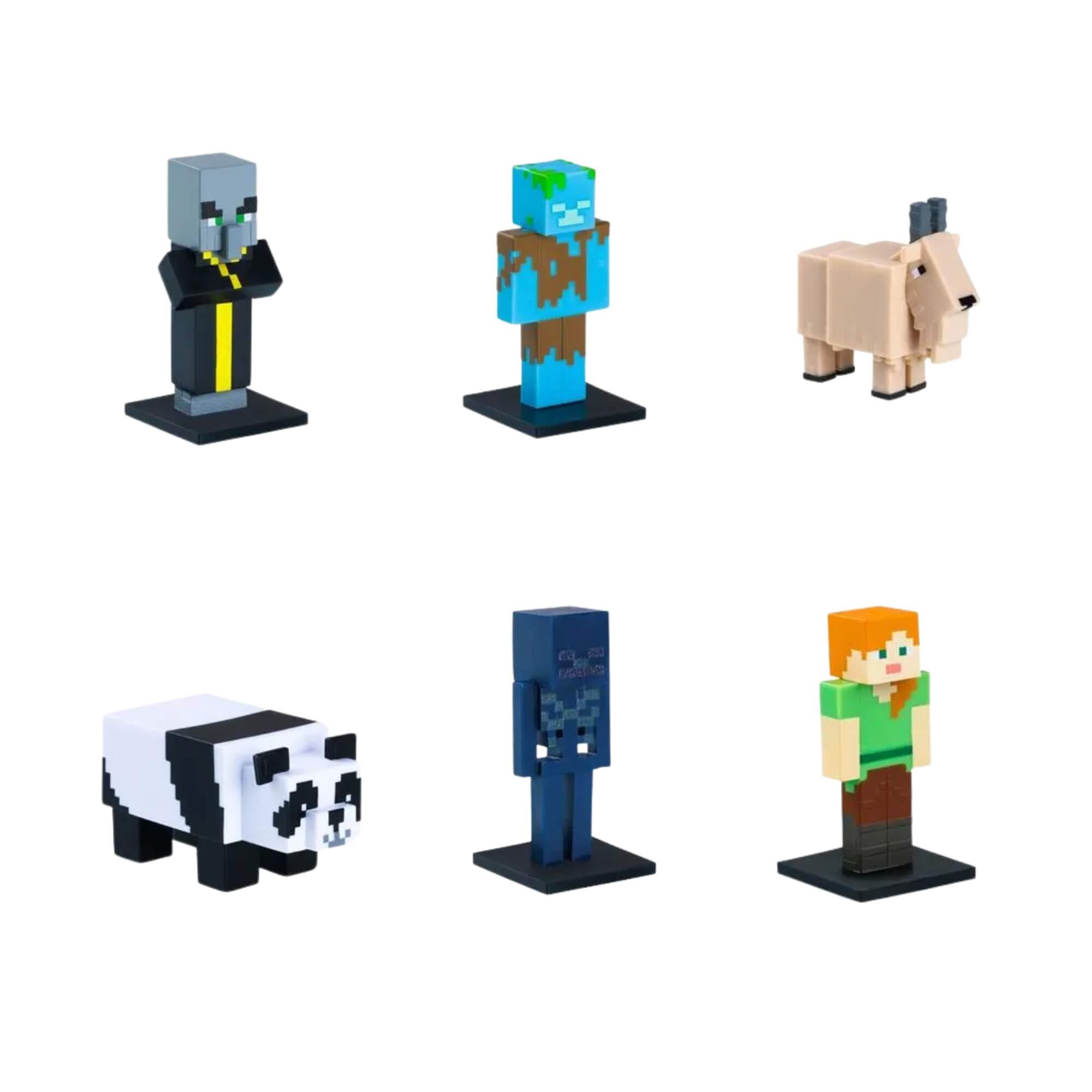 COMP Kit 38 Blocos Magnéticos + 6 Bonecos Minecraft - Sortido