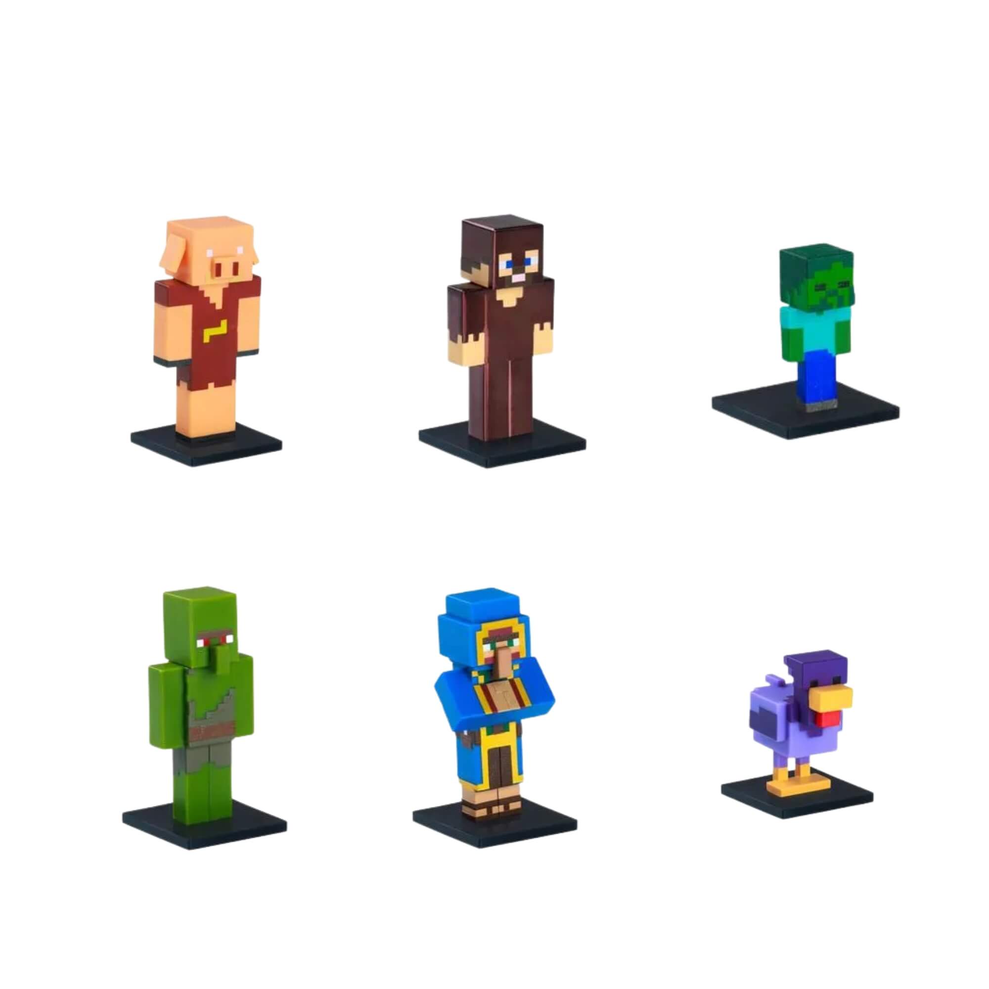 COMP Kit 80 Blocos Magnéticos + 6 Bonecos Minecraft - Sortido