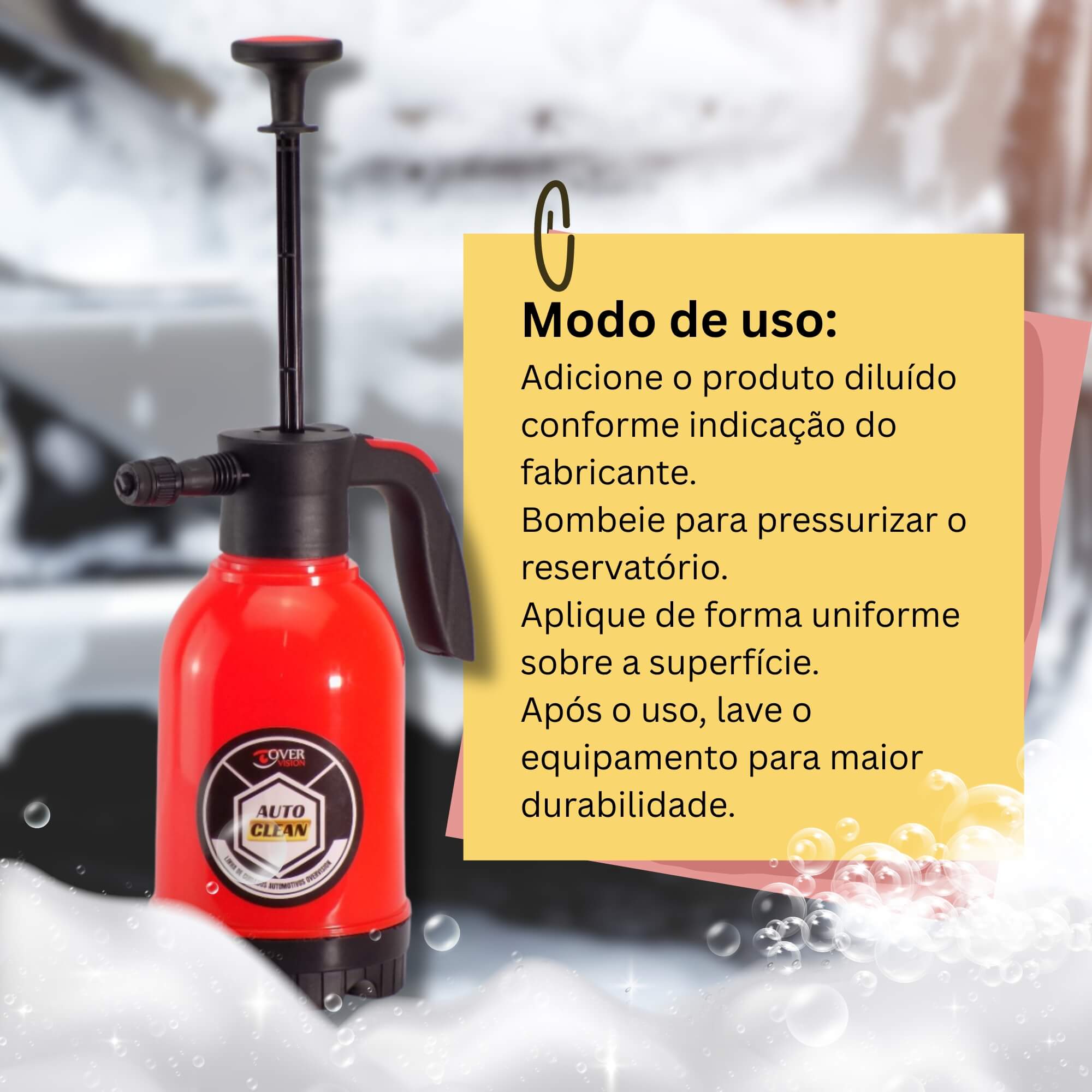 COMP Kit Instalação Insulfilm Pulverizador + Espátula Laranja