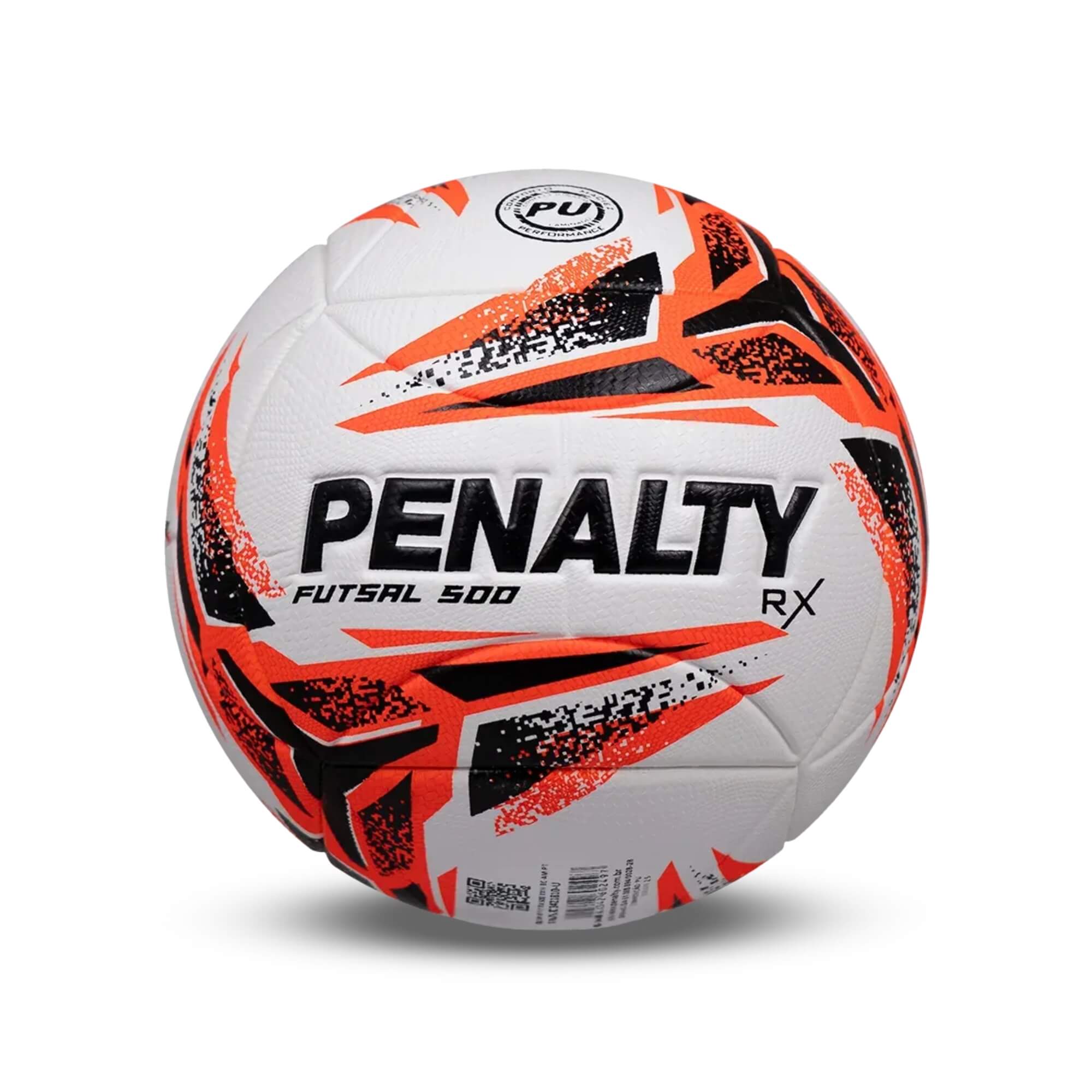 Bola Futsal RX 500 XXIII (Branca e Laranja) Penalty - 5213421710-U