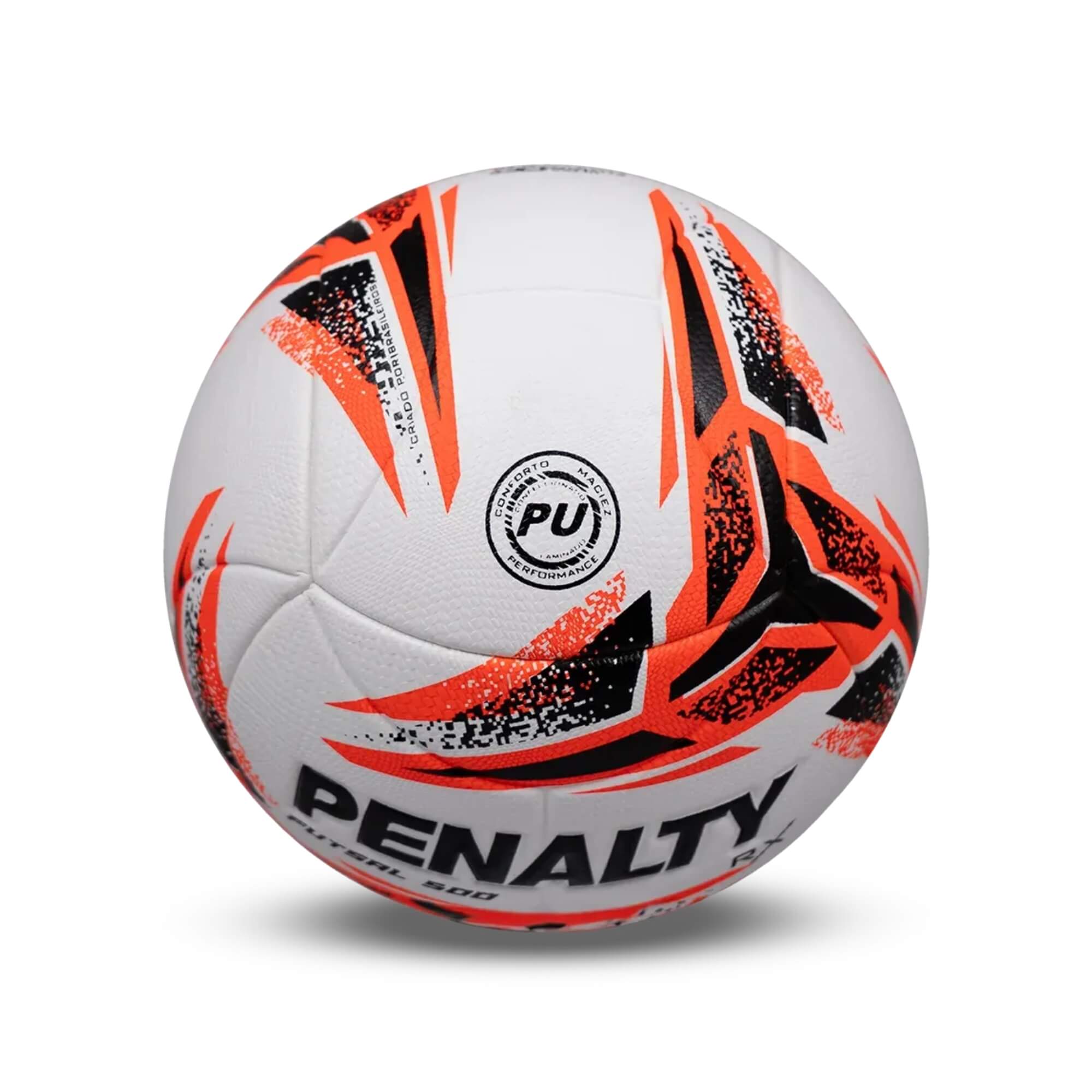 Bola Futsal RX 500 XXIII (Branca e Laranja) Penalty - 5213421710-U