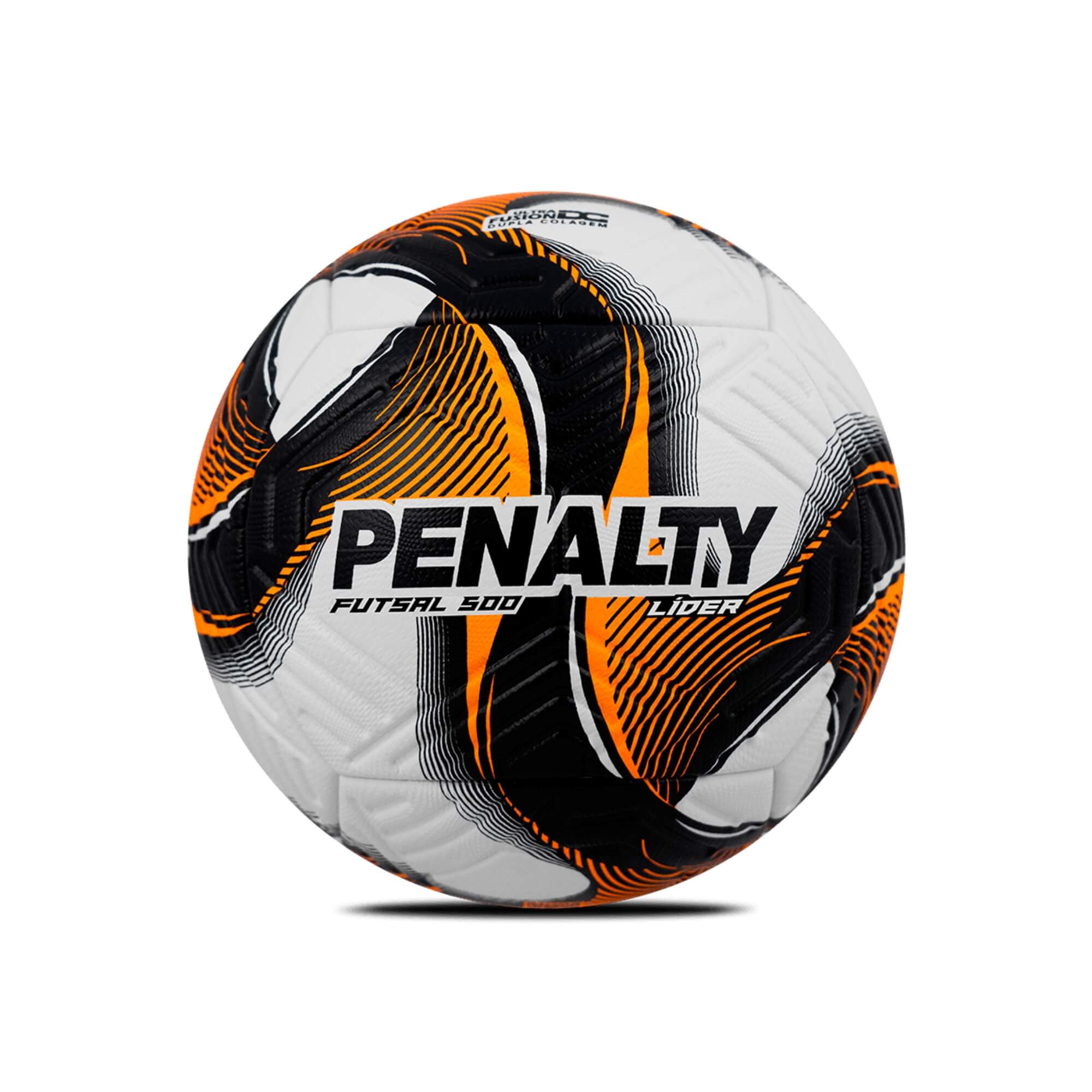 Bola de Futsal Lider XXV (Branca com Laranja e Preto) Penalty - 5214111710-U