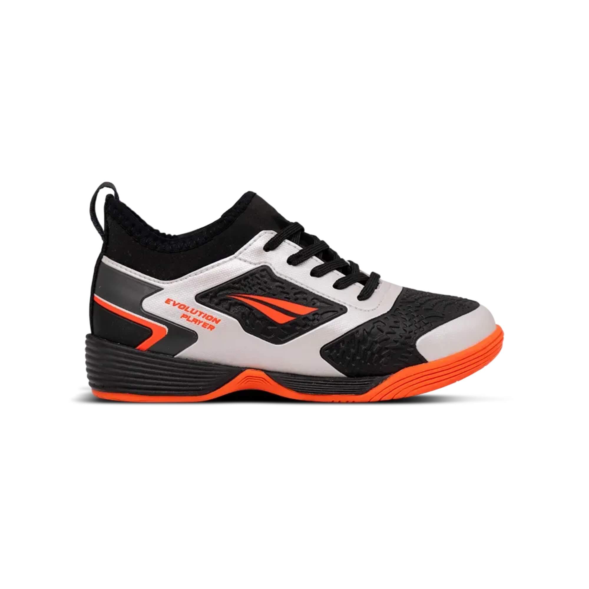 Chuteira Futsal Evolution Player Infantil Y-1 Tamanho 30 (Branco e Cinza) Penalty - 126311104530