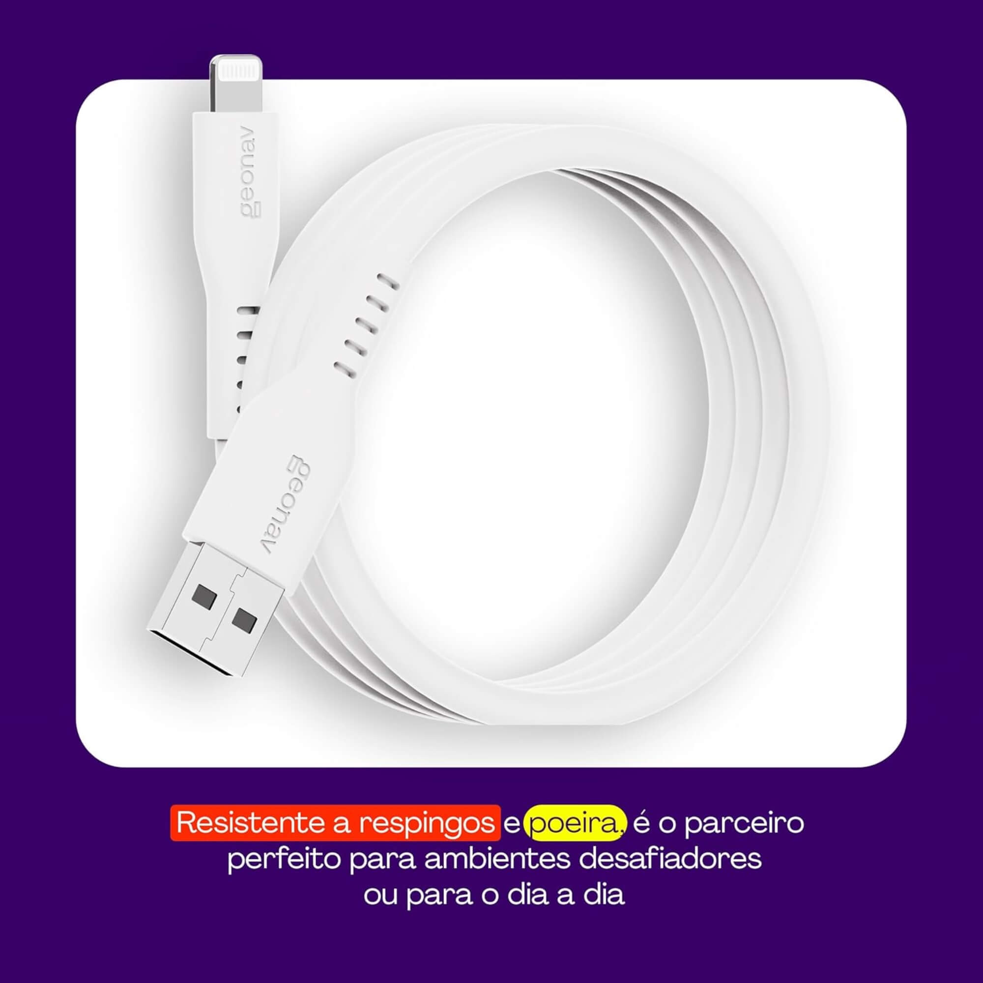 COMP Power Bank 10200mAh + Cabo Iphone Usb-A para Lightning 1,5m