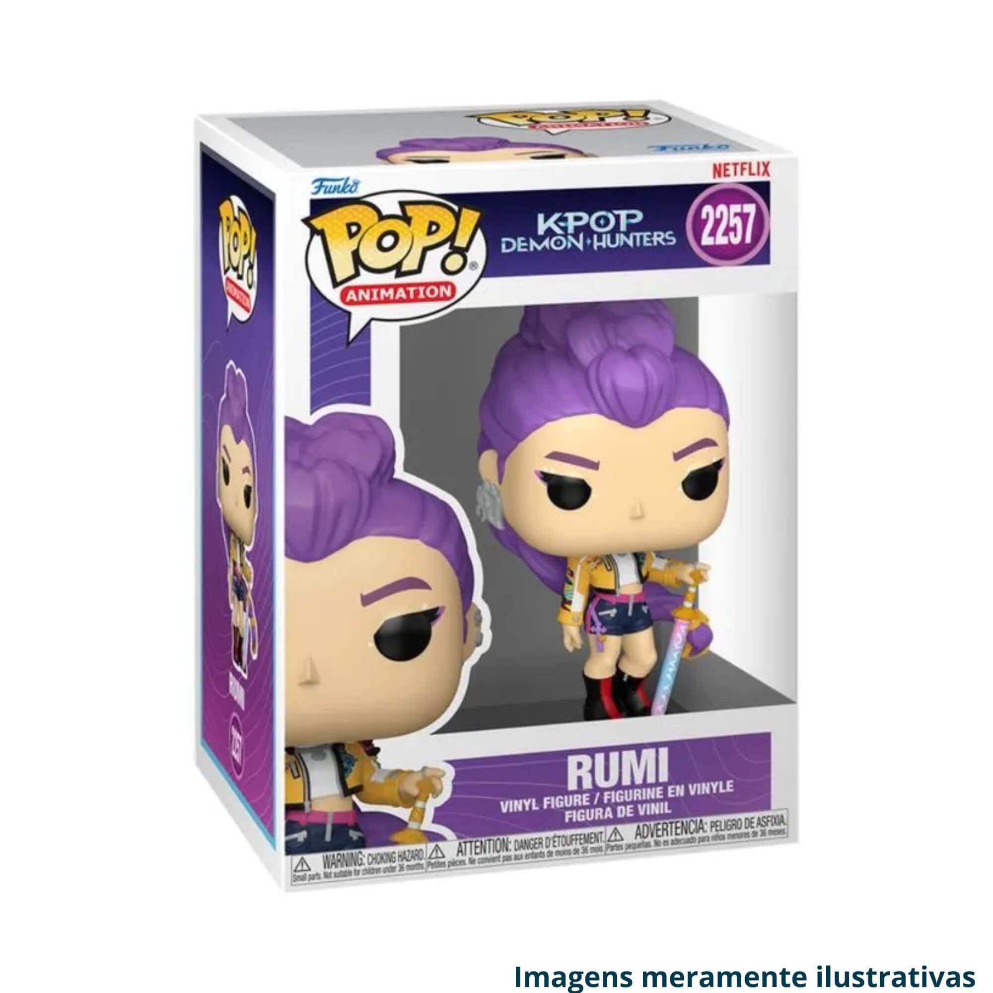 Boneco Colecionável Funko Pop! Guerreiras do K-Pop Rumi Candide - 12909