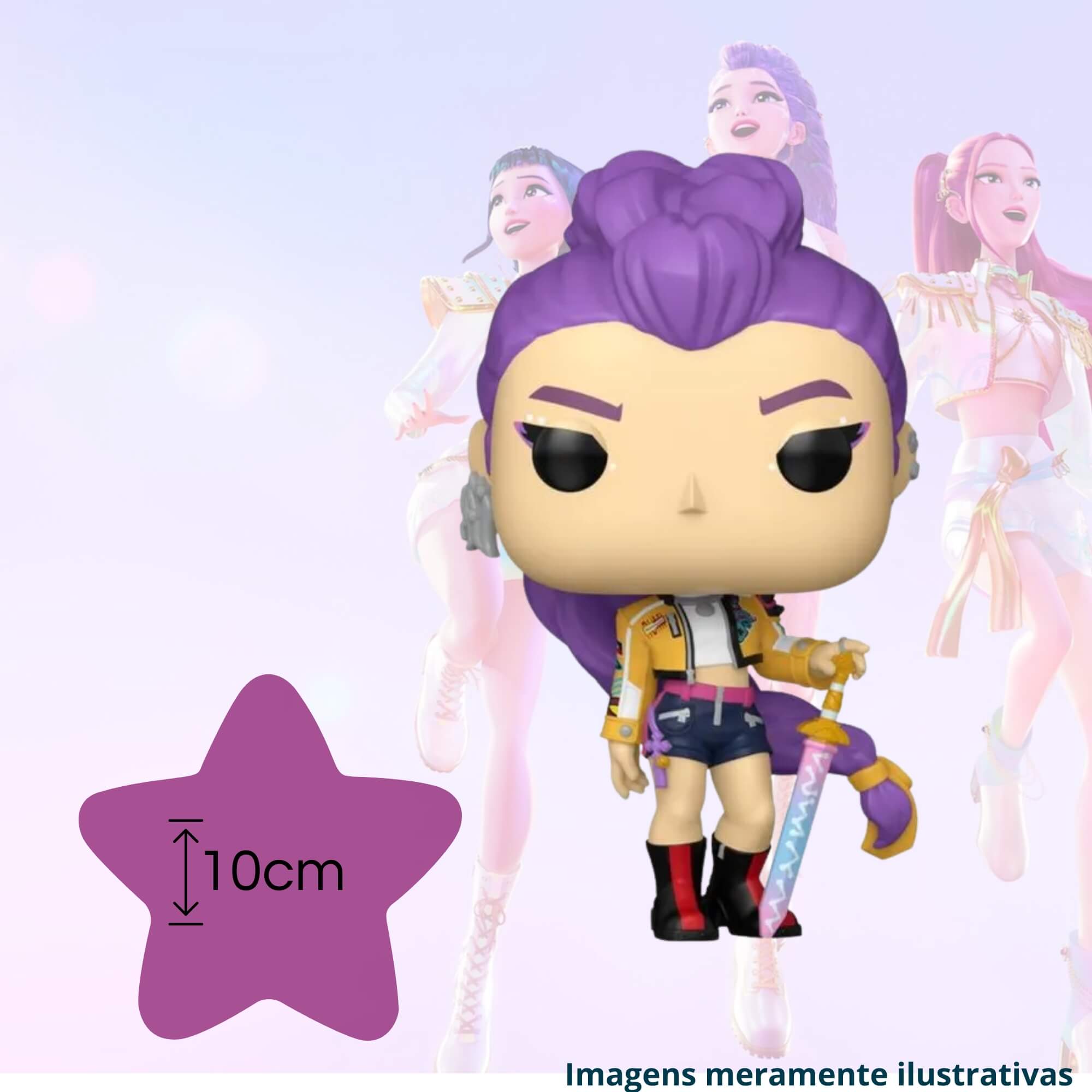 Boneco Colecionável Funko Pop! Guerreiras do K-Pop Rumi Candide - 12909