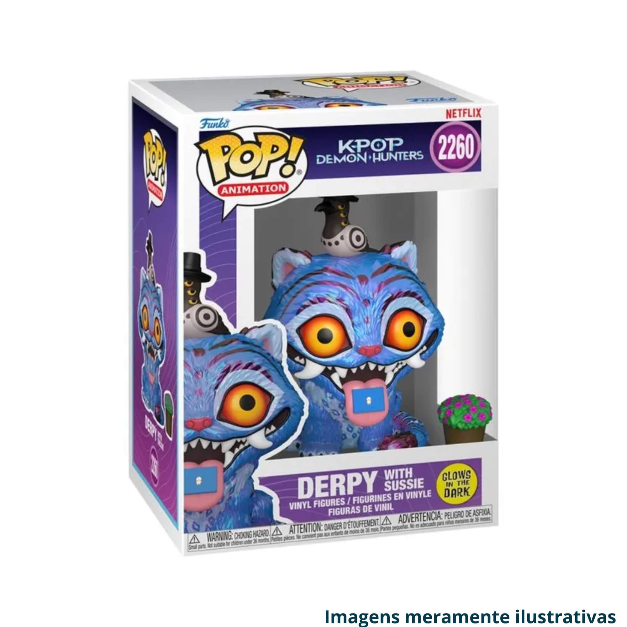 Boneco Colecionável Funko Pop! Guerreiras do K-Pop Derpy e Sussie (Glow) Candide - 12910