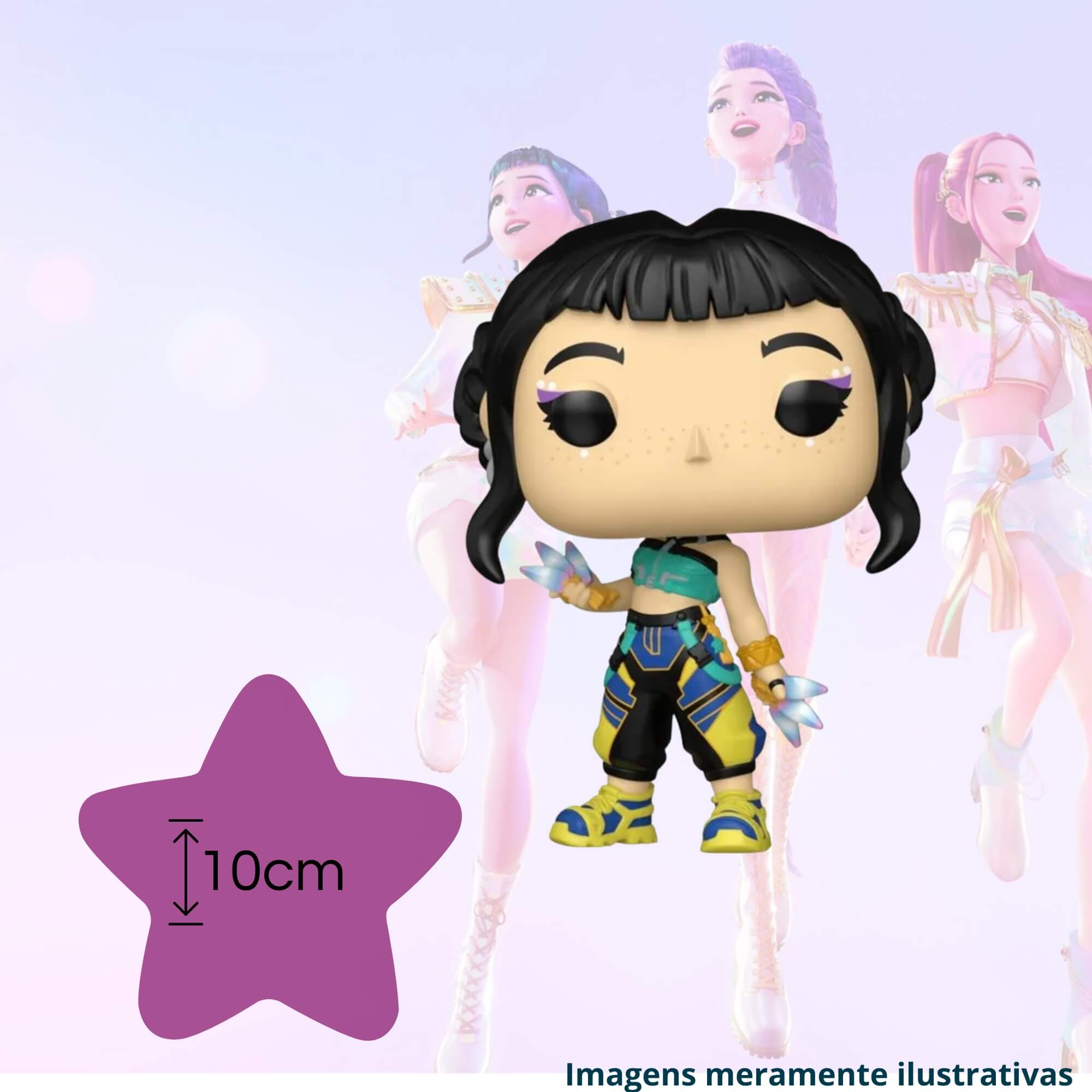 Boneco Colecionável Funko Pop! Guerreiras do K-Pop Zoey Candide  12912