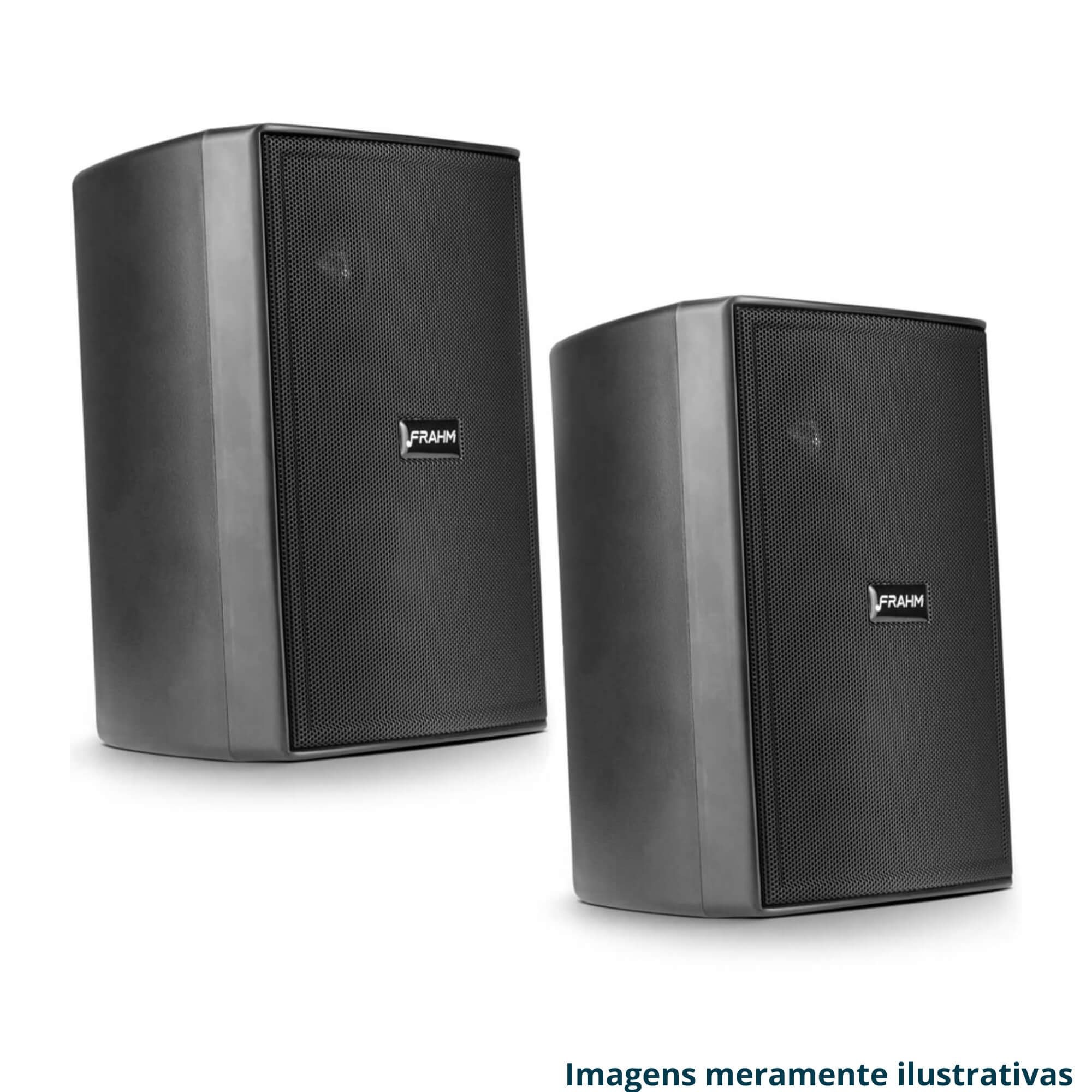 COMP Kit Som Ambiente Frahm Salão de Beleza 200m² Amplificador Slim 1600 G5 + 8 Caixas de Som PS200 New