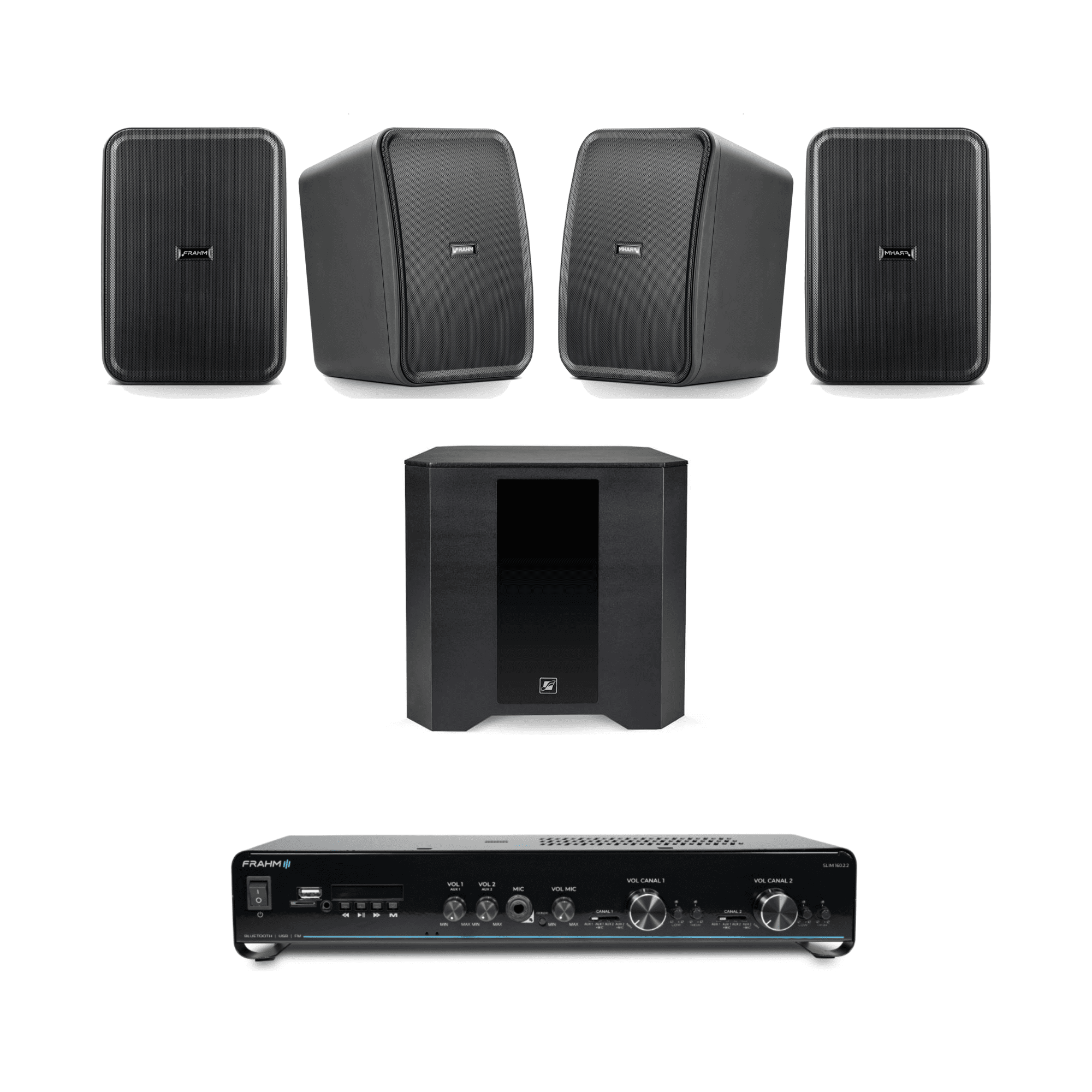 COMP Kit de Som para Restaurantes e Bistrôs com Áreas Externas - Ambientes até 180m²