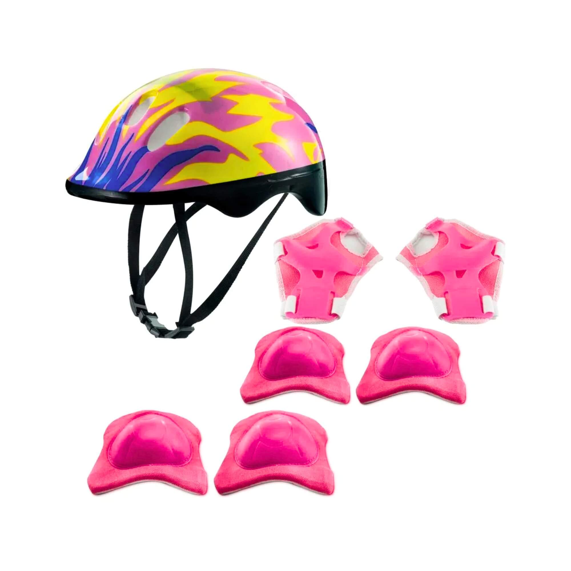 COMP Kit Bicicleta Infantil Aro 12 Nathor + Proteção Completa com Capacete Zippy Toys