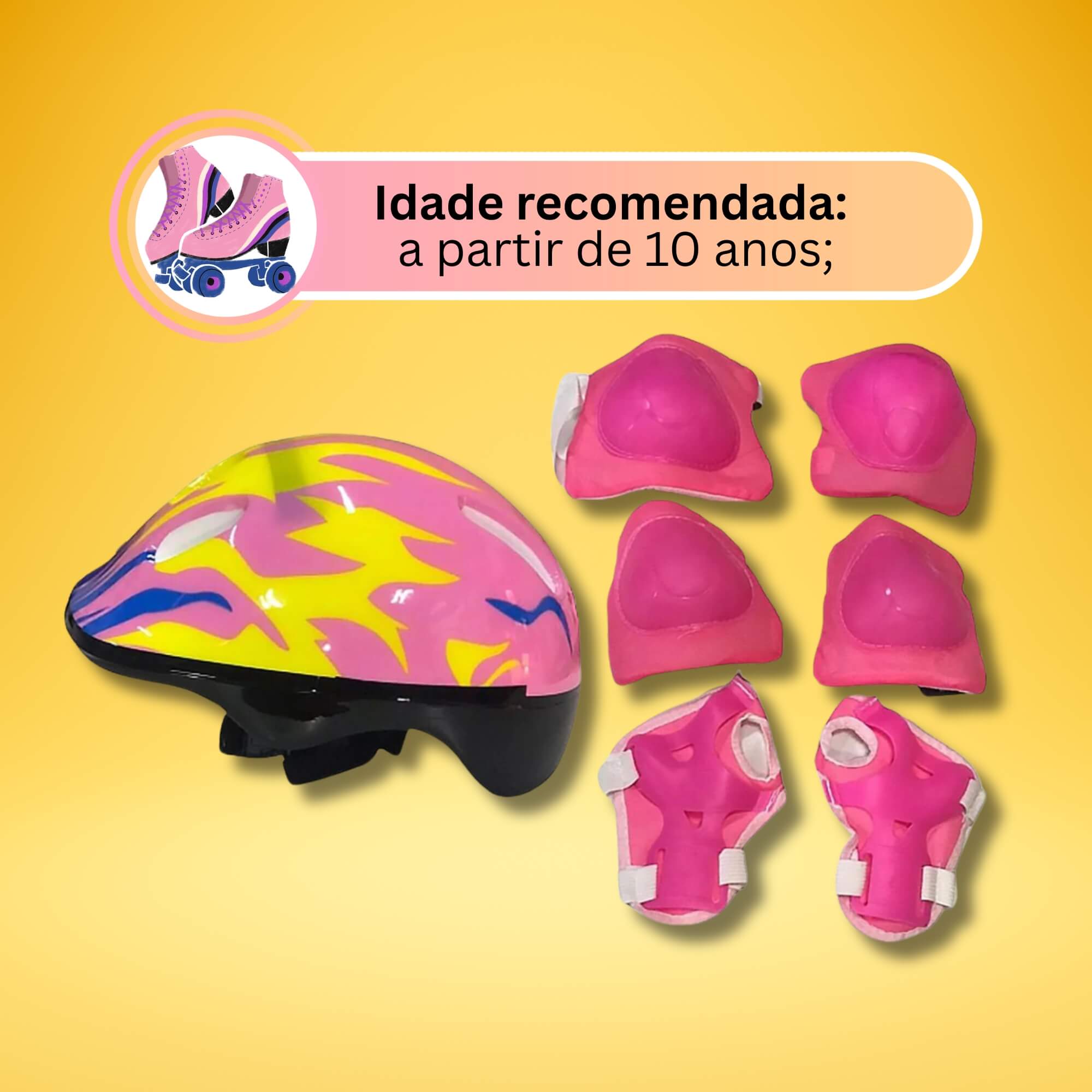 COMP Kit Bicicleta Infantil Aro 12 Minnie Disney Nathor + Proteção Completa Zippy Toys