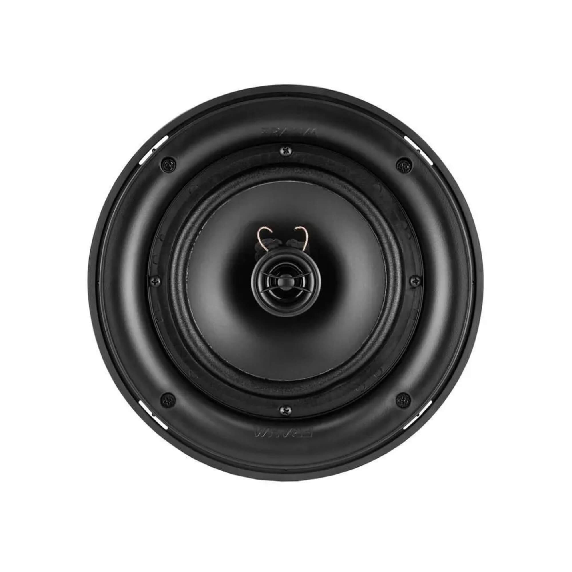 Caixa de Som Arandela Redonda 6CX 50W cor Preta Frahm - 31549