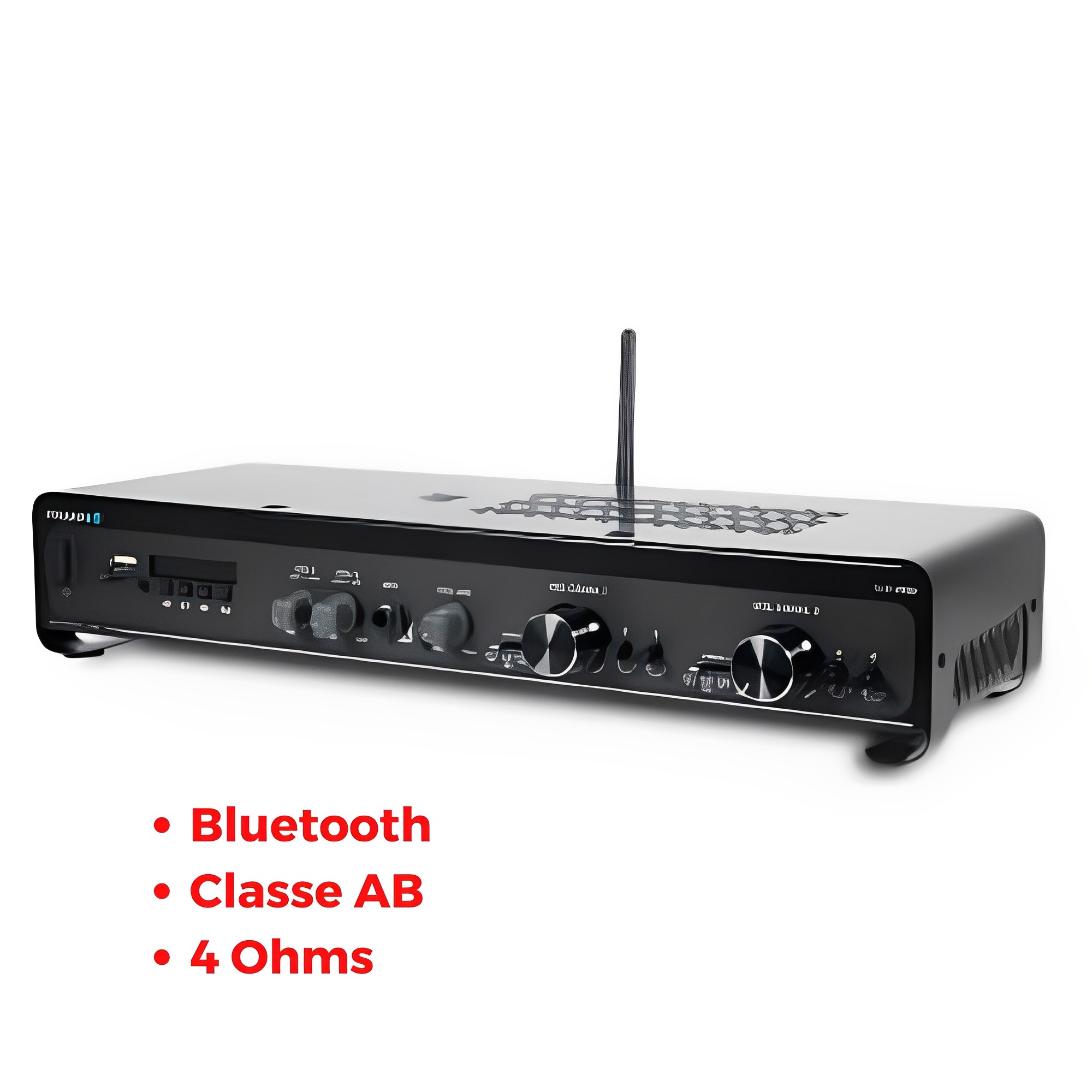 COMP Amplificador Receiver SLIM 2700 + Caixas de Som Frahm PS 200