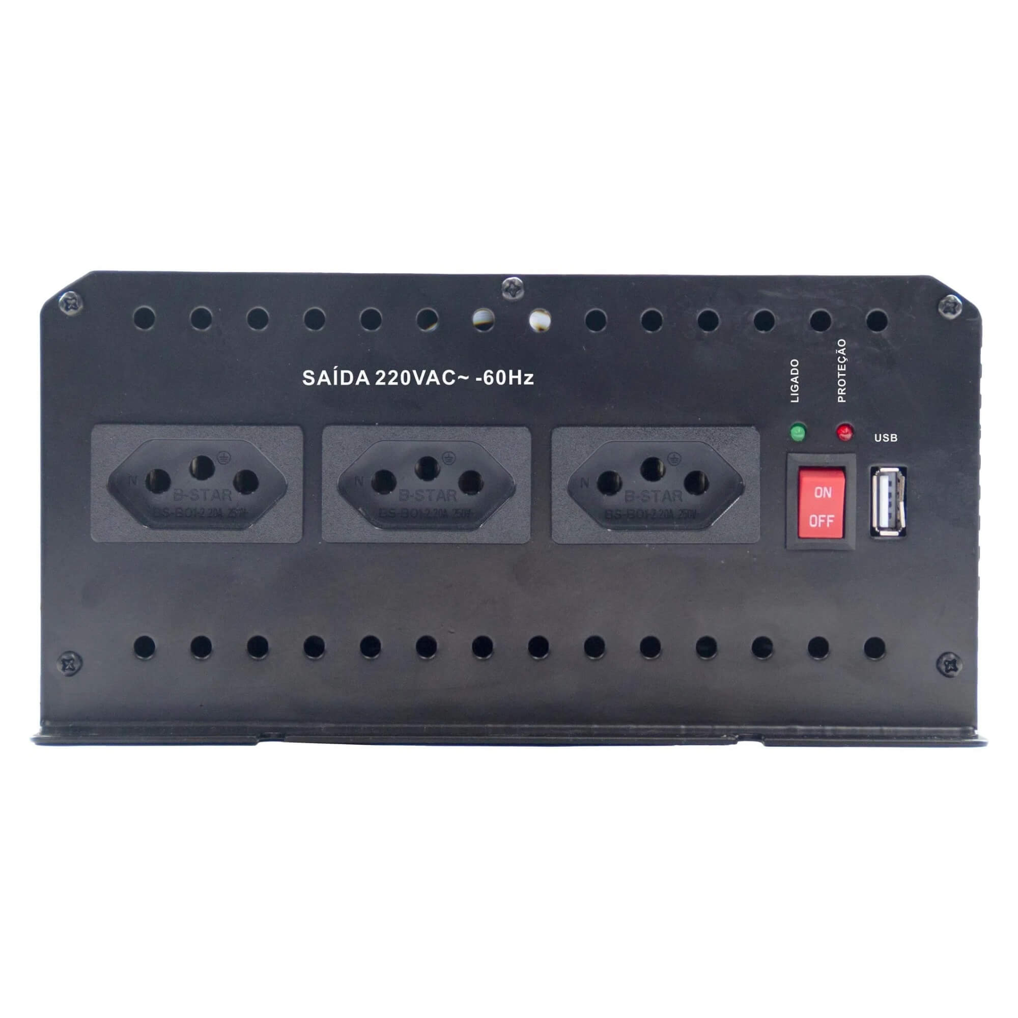 Inversor Automotivo MSW122 Onda Modificada 2000W 12V / 220V Hayonik - 0000084817