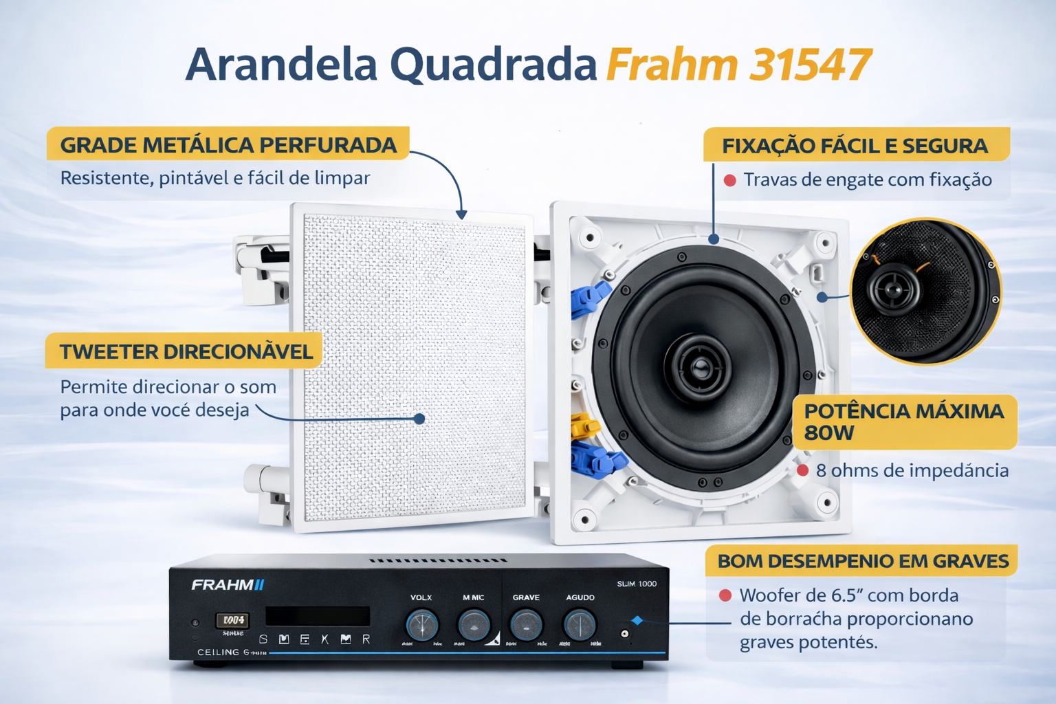 COMP Kit Som Ambiente para Lanchonetes até 200m² Frahm