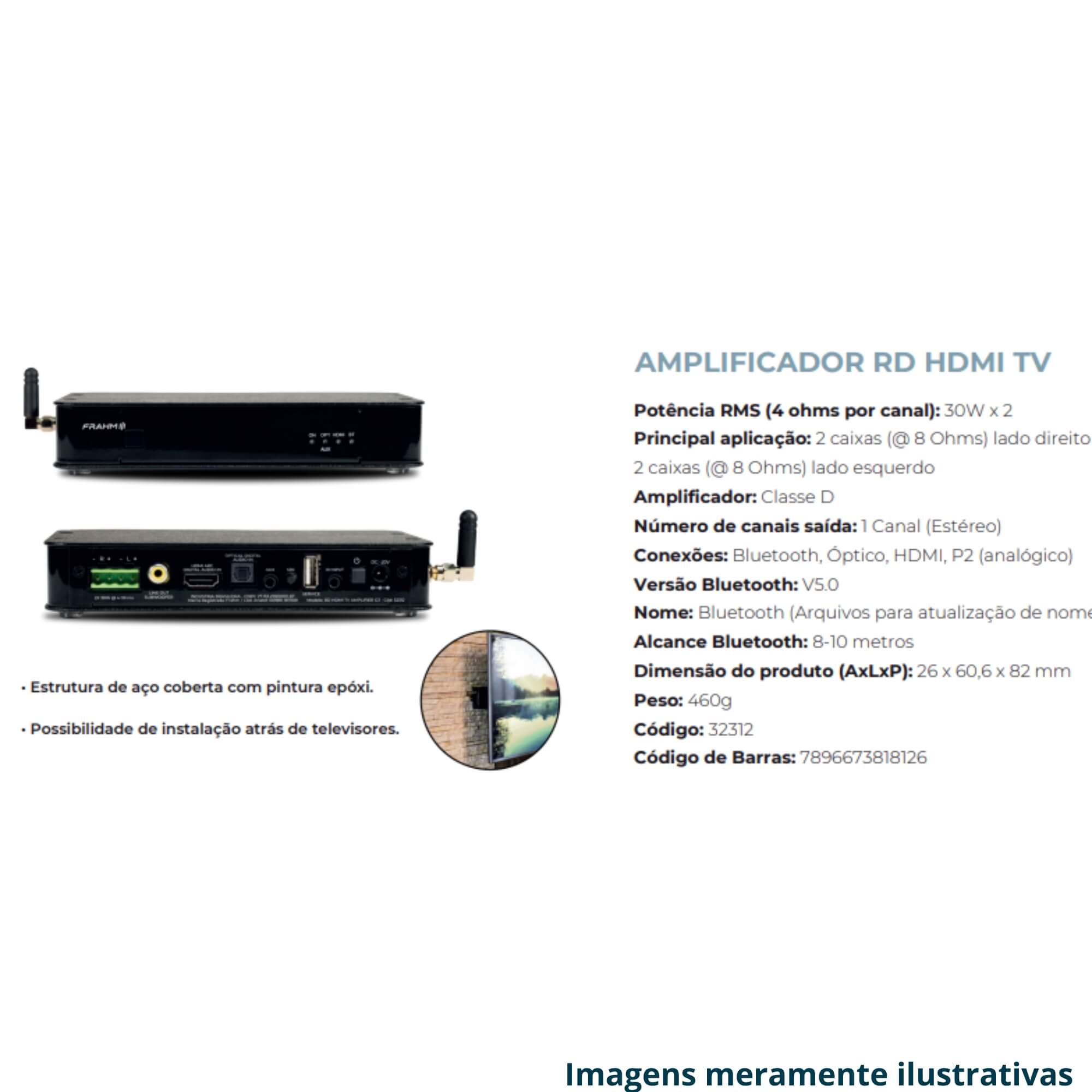 COMP Kit Som Ambiente Frahm até 50m² para Sala de Reunião / Área Corporativa / Coworking