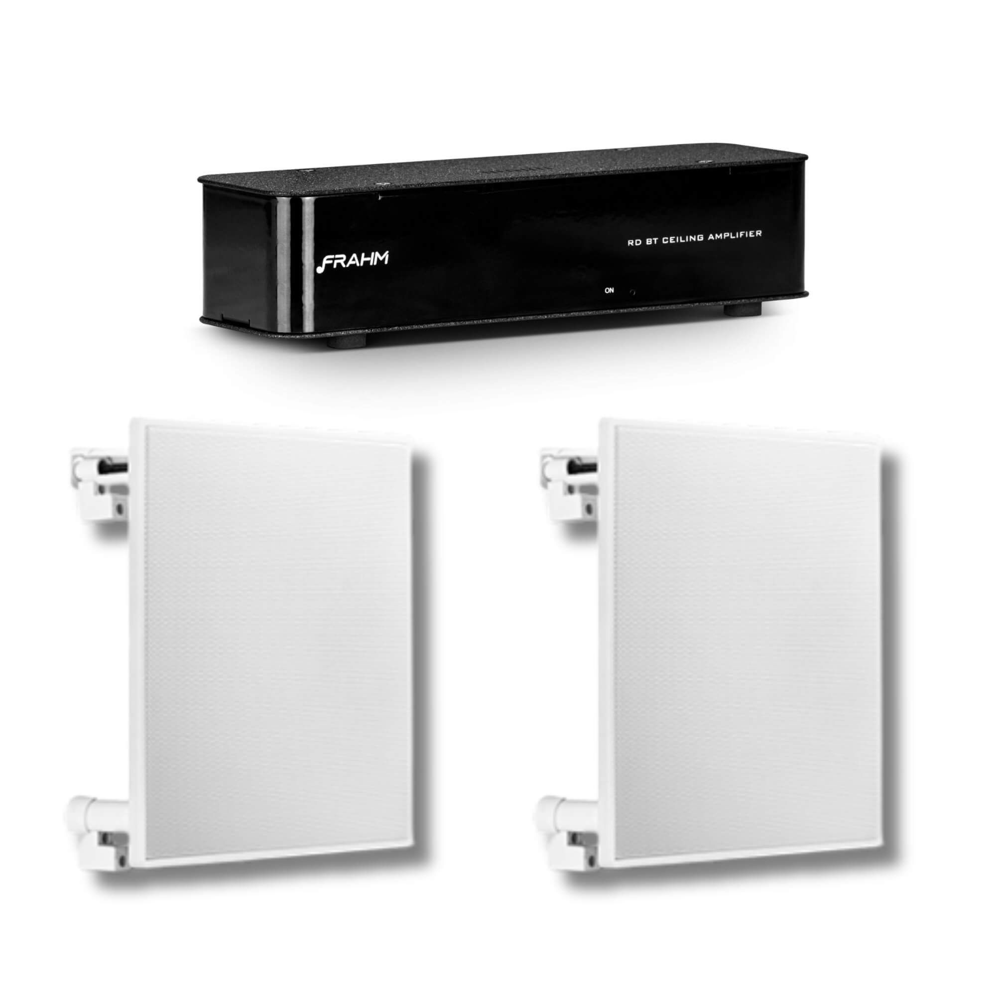 COMP Kit Som Ambiente Frahm para Hotel/Motel: Amplificador RD BT Ceiling + 2 Caixas de Embutir 6" 70W
