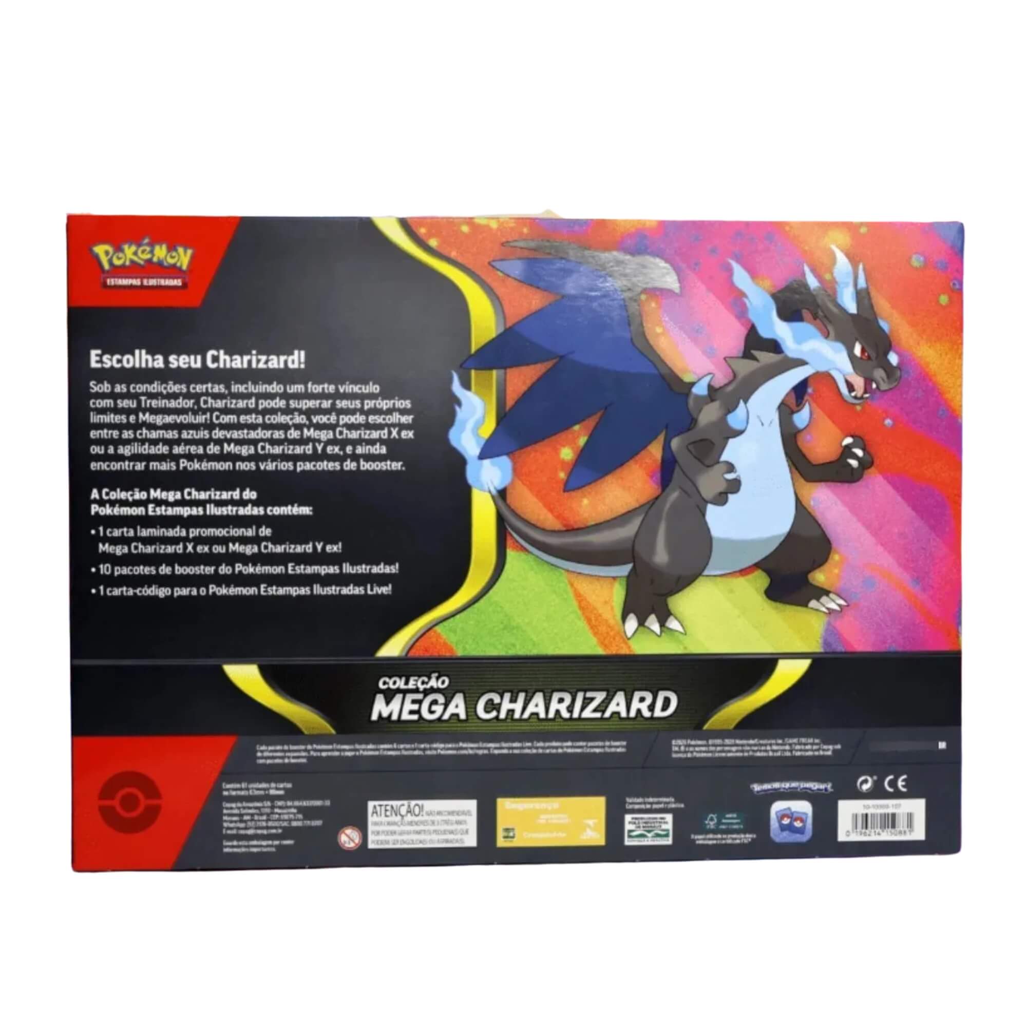 Par de Boxes Pokémon Coleção Mega Charizard X e Y Certificado FSC Copag - 36436
