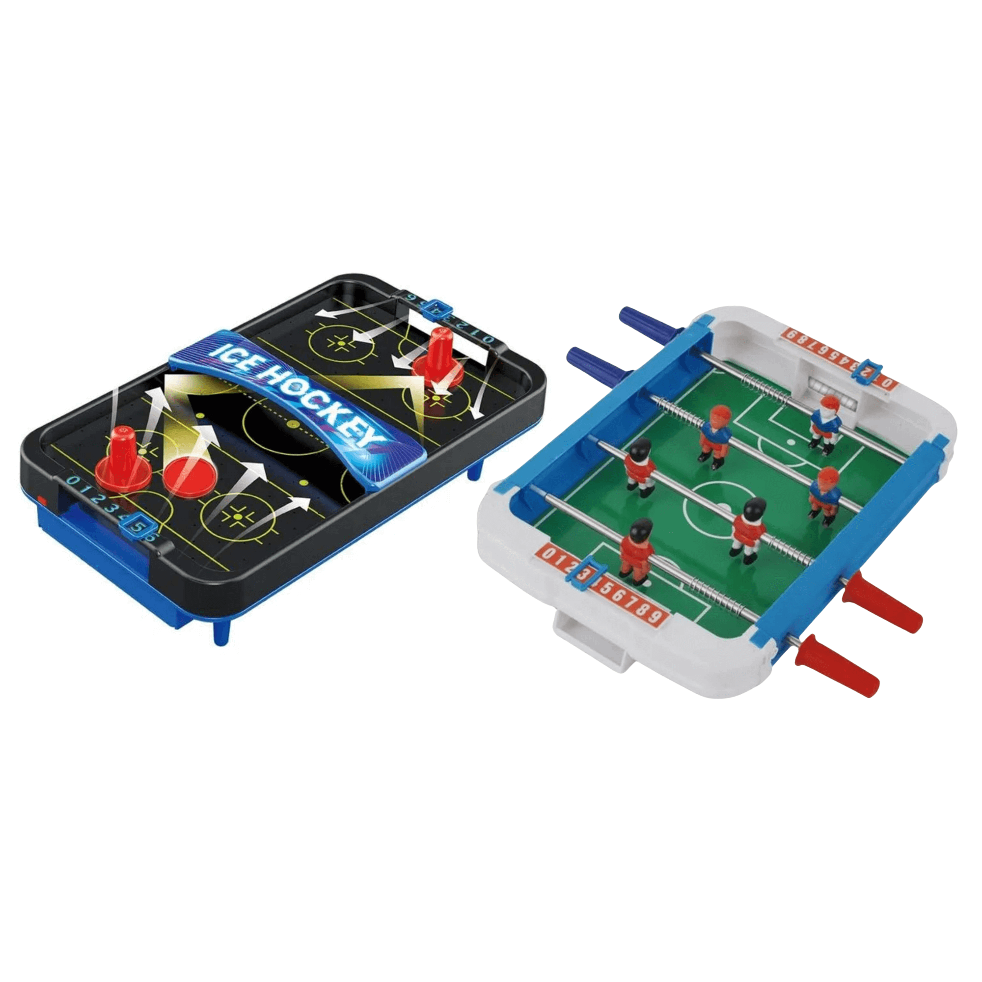 COMP Kit Mini Jogos de Mesa Portátil Hockey + Futebol