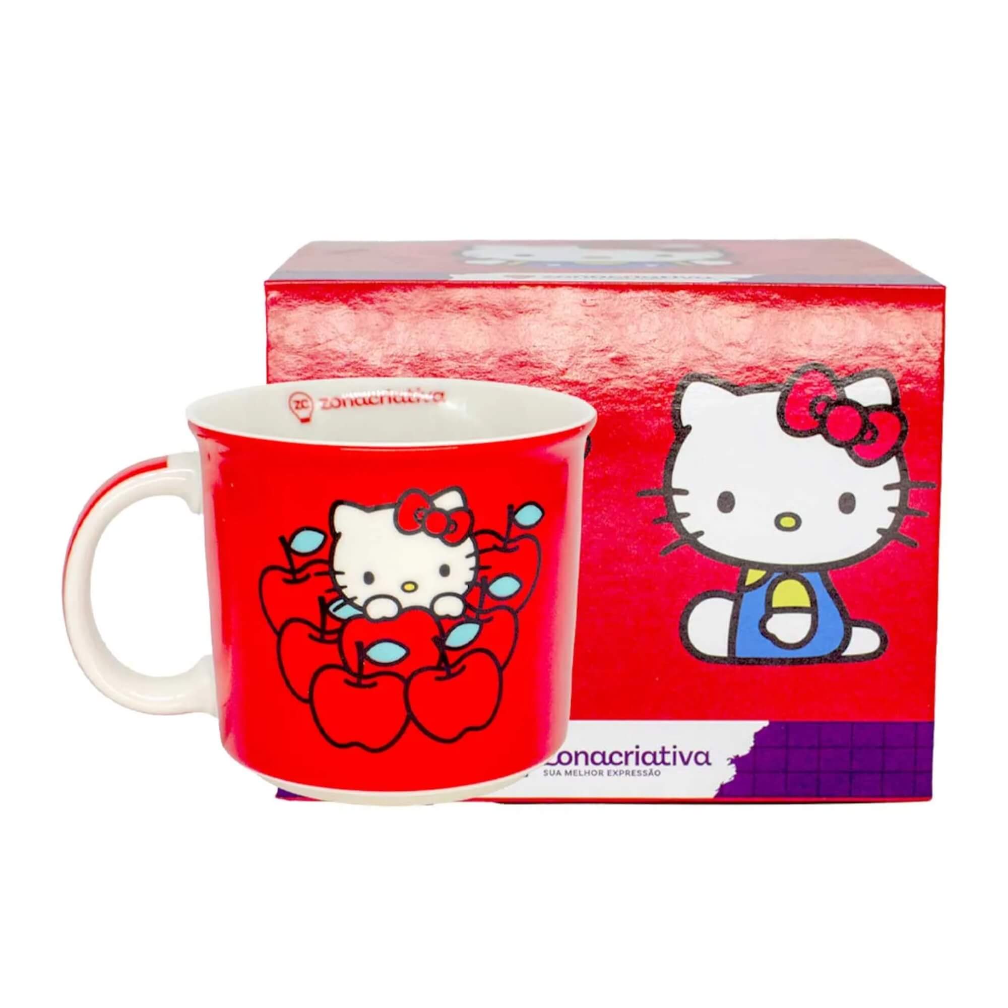 COMP Cat Fone Bluetooth Dobrável c/ Microfone Cor Sortida + Caneca Hello Kitty 350ml