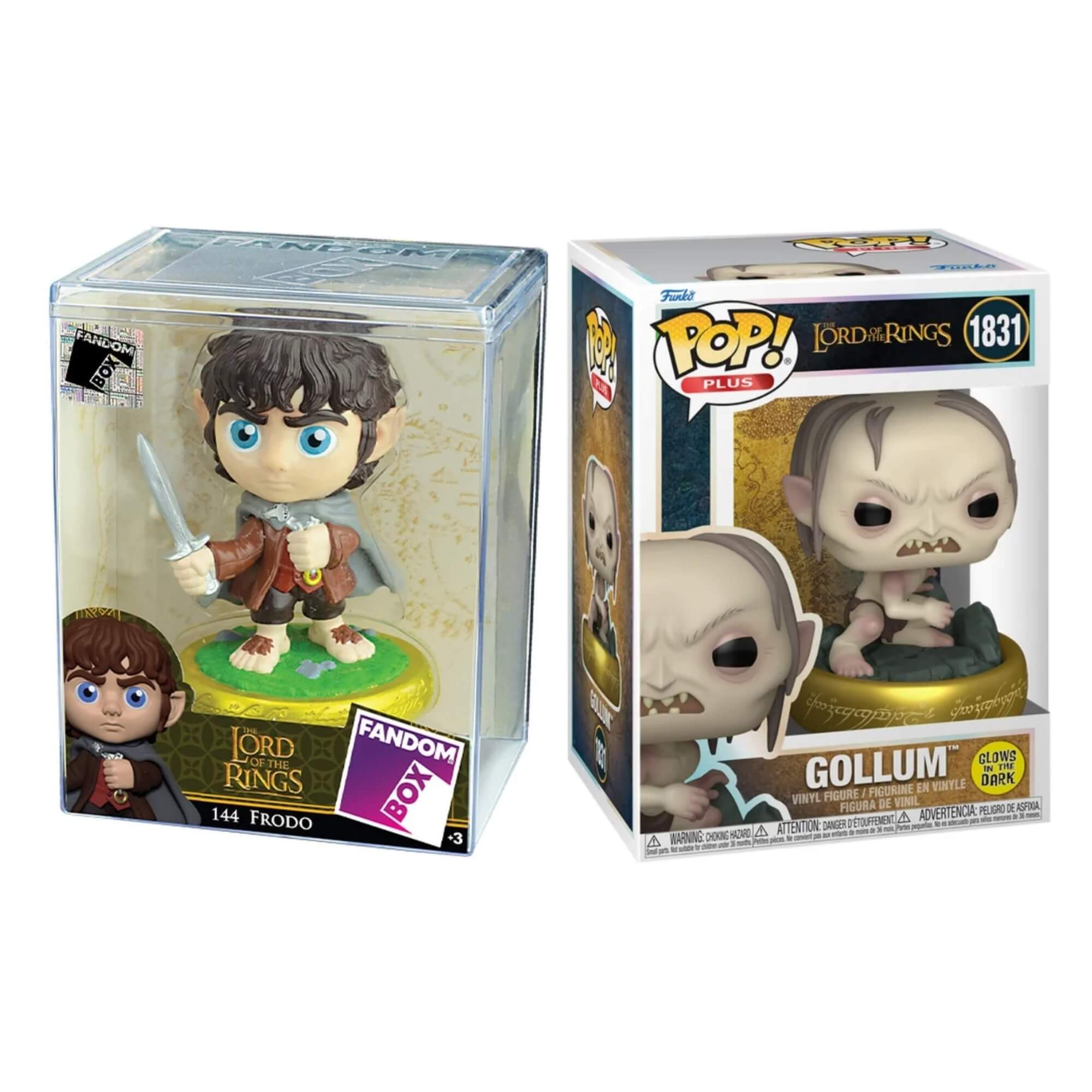 COMP Kit Senhor dos Anéis - Fandom Box Frodo + Funko Gollum (Glow)