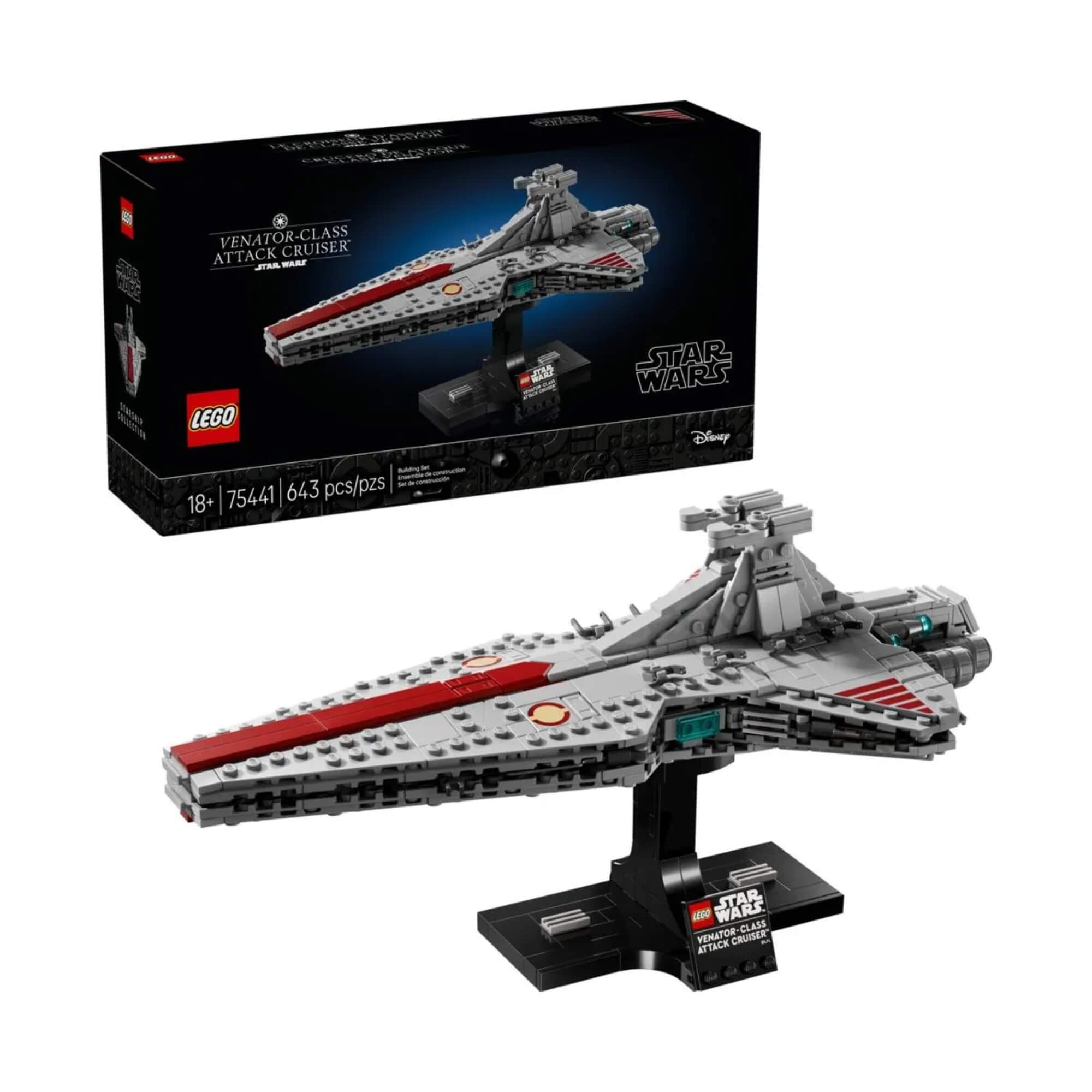 LEGO Star Wars - Cruzador de Ataque Classe Venator c/ 643 Peças - 4111175441