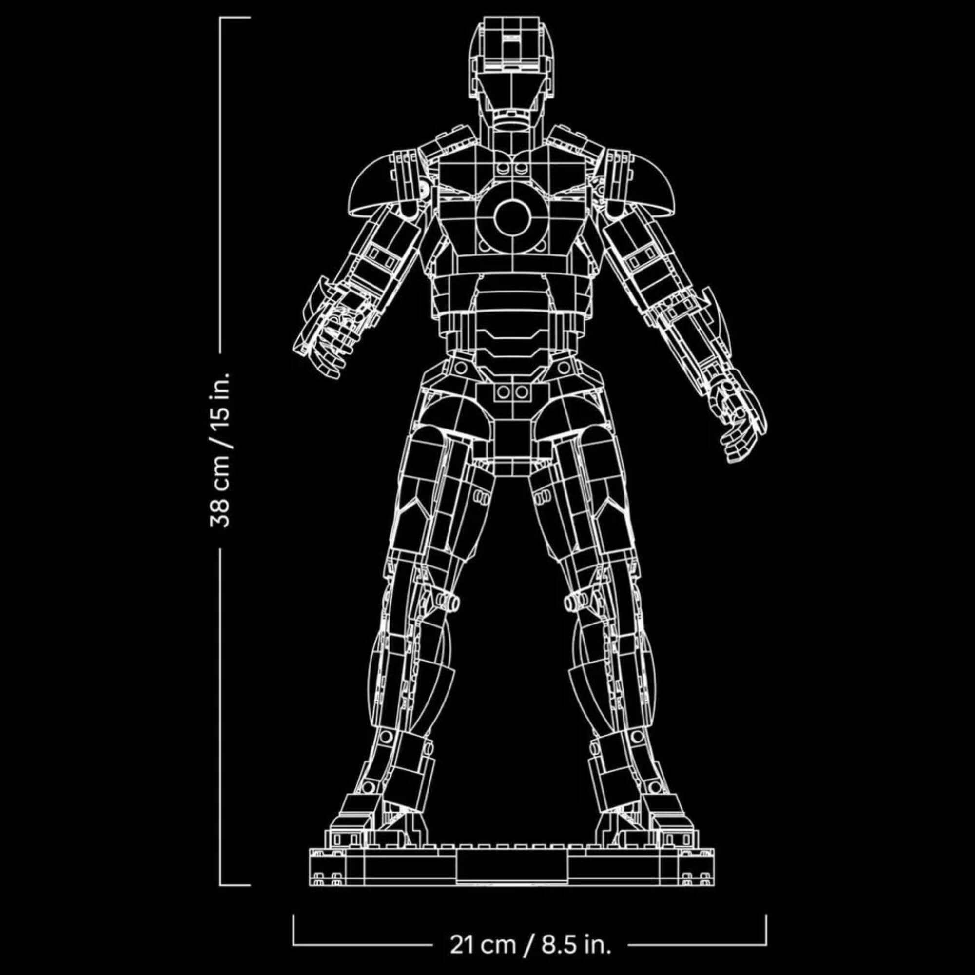 LEGO Marvel - Edição de Colecionador do Homem de Ferro Mark 3 c/ 1297 peças - 4111176344