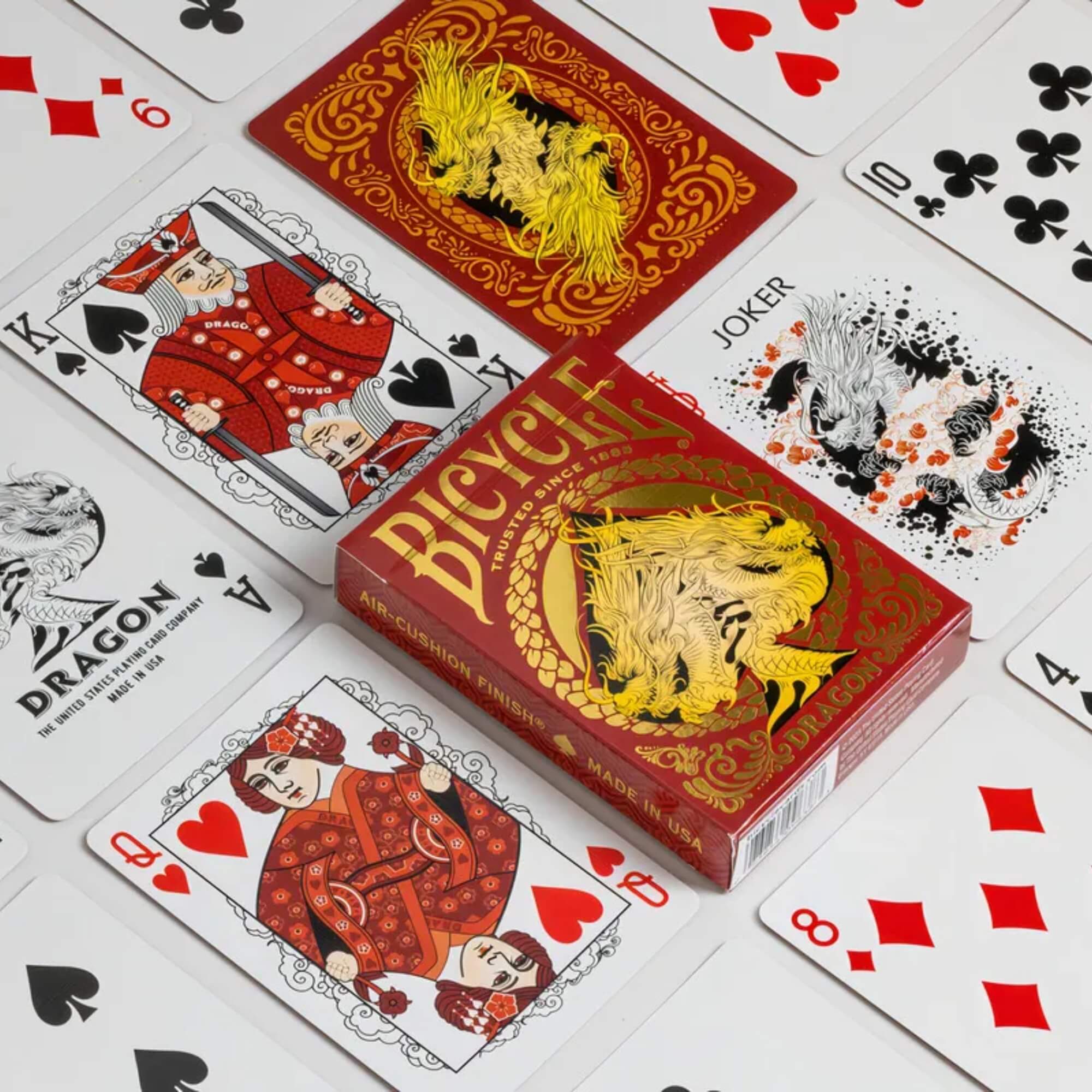 Cartas de baralho Bicycle Red Dragon Copag - 83554