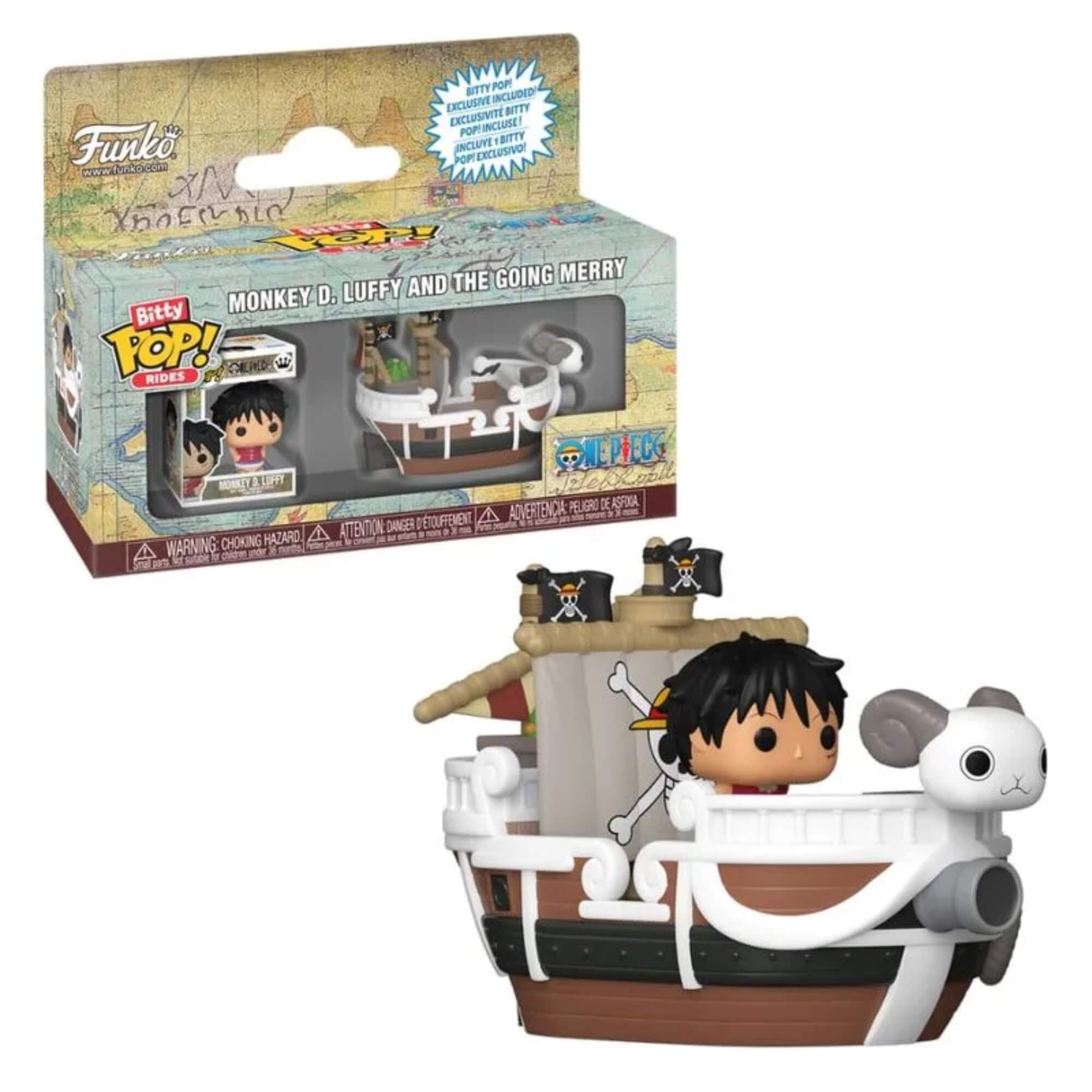 Bitty Pop! Rides One Piece - Monkey D. Luffy e Going Merry Candide - 12645