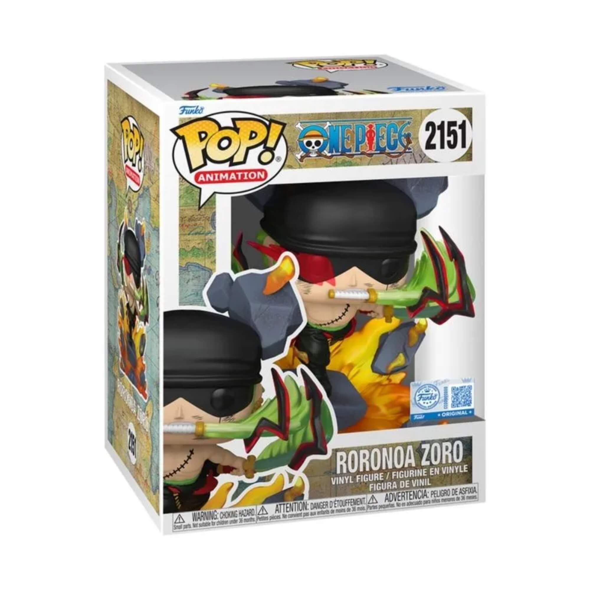 Boneco Funko Pop! Premium One Piece - Zoro (Rei Do Inferno) Candide - 12738