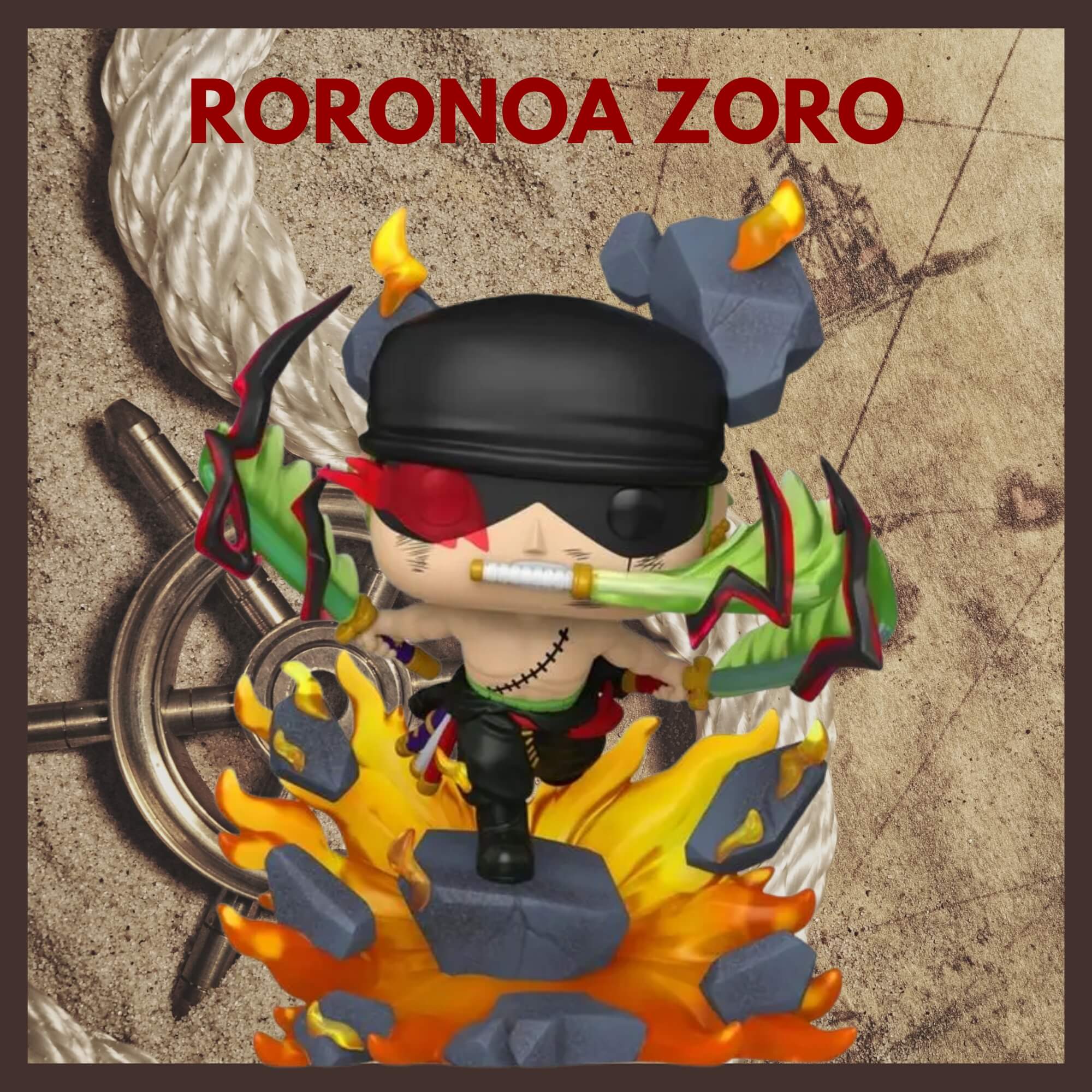 Boneco Funko Pop! Premium One Piece - Zoro (Rei Do Inferno) Candide - 12738