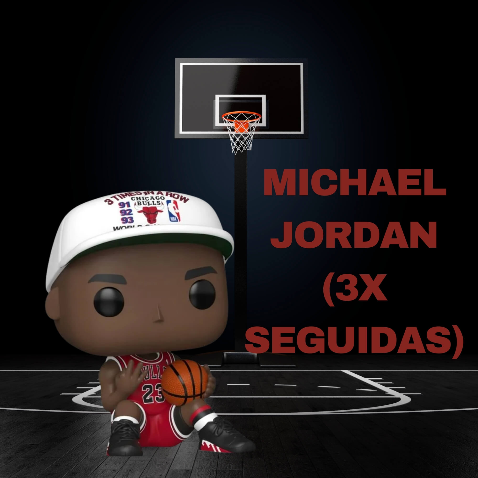 Boneco Funko Pop! NBA Bulls - Michael Jordan (3x Seguidas) Candide - 12767
