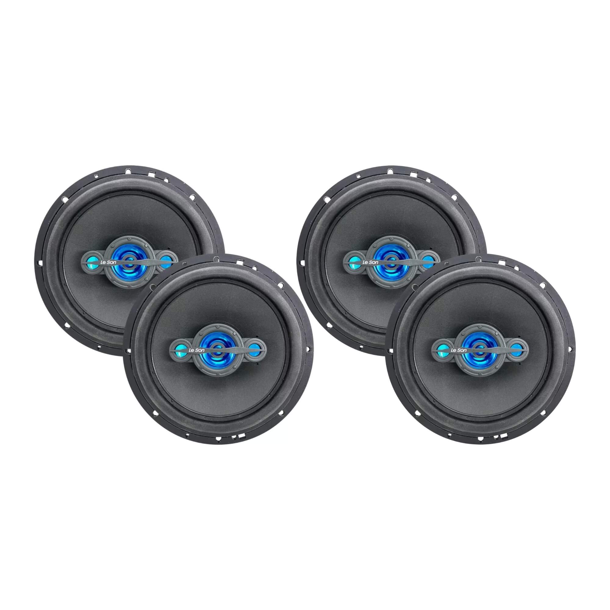 COMP Kit 2 Pares de Alto Falantes Quadriaxial 6 Polegadas 200W 4R