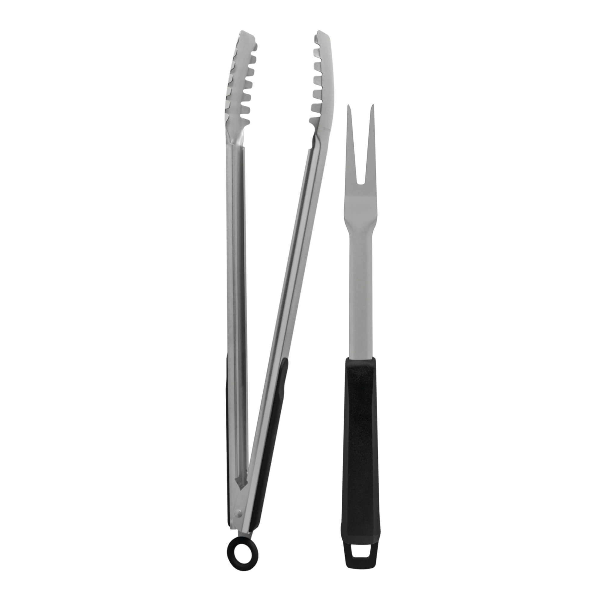 COMP Kit Churrasco Tramontina para Grill - Pegador de Carne + Garfo Trinchante