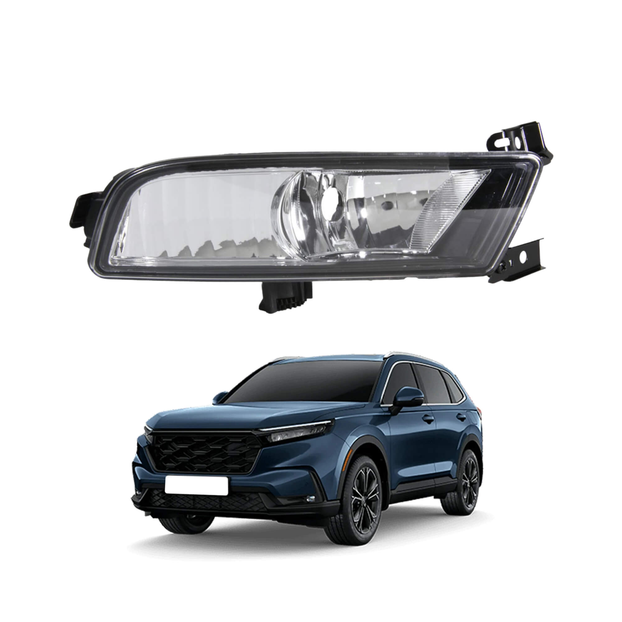 COMP Kit Farol Auxiliar Esquerdo e Direito CR-V 2015 2016 2017 + Lâmpadas H11 12V 55W Shocklight