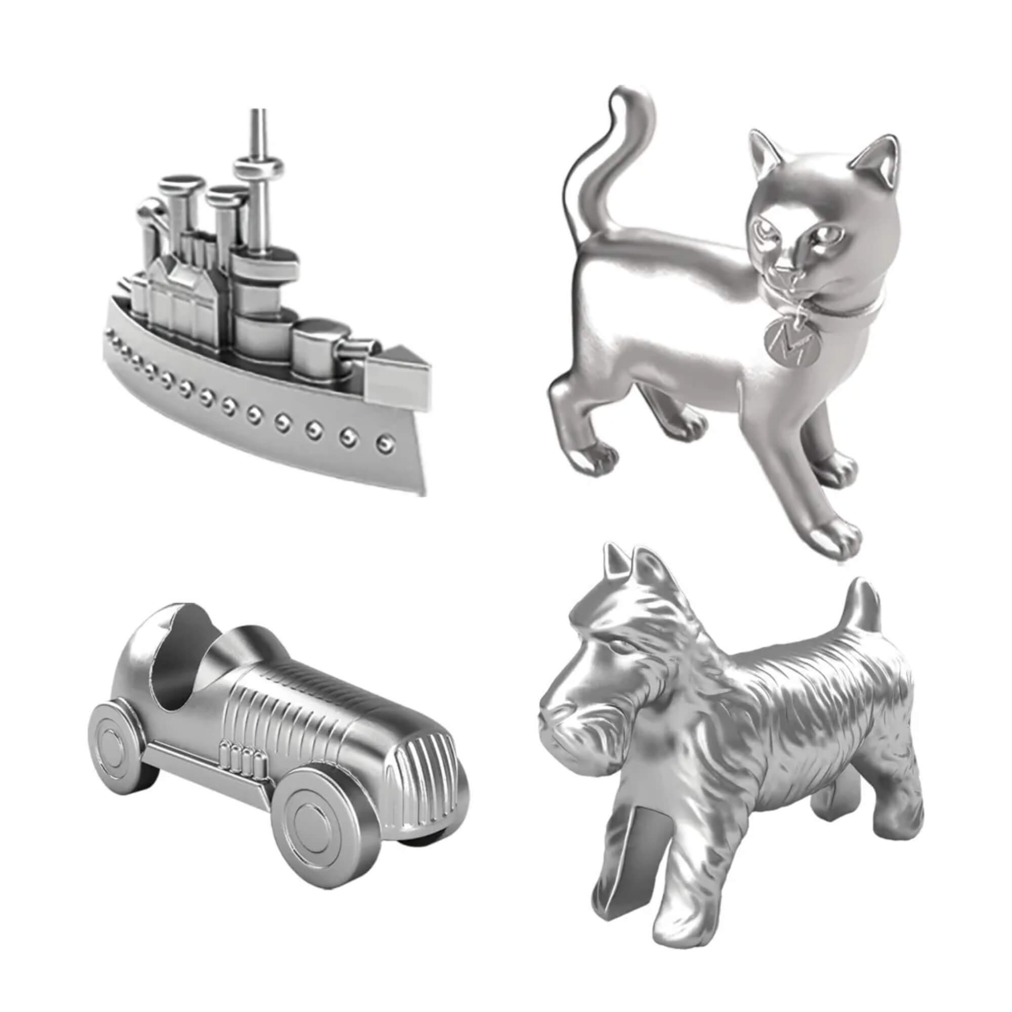 COMP Kit Jogos de Tabuleiro Monopoly Diversão em Família - Clássico + Grab and Go