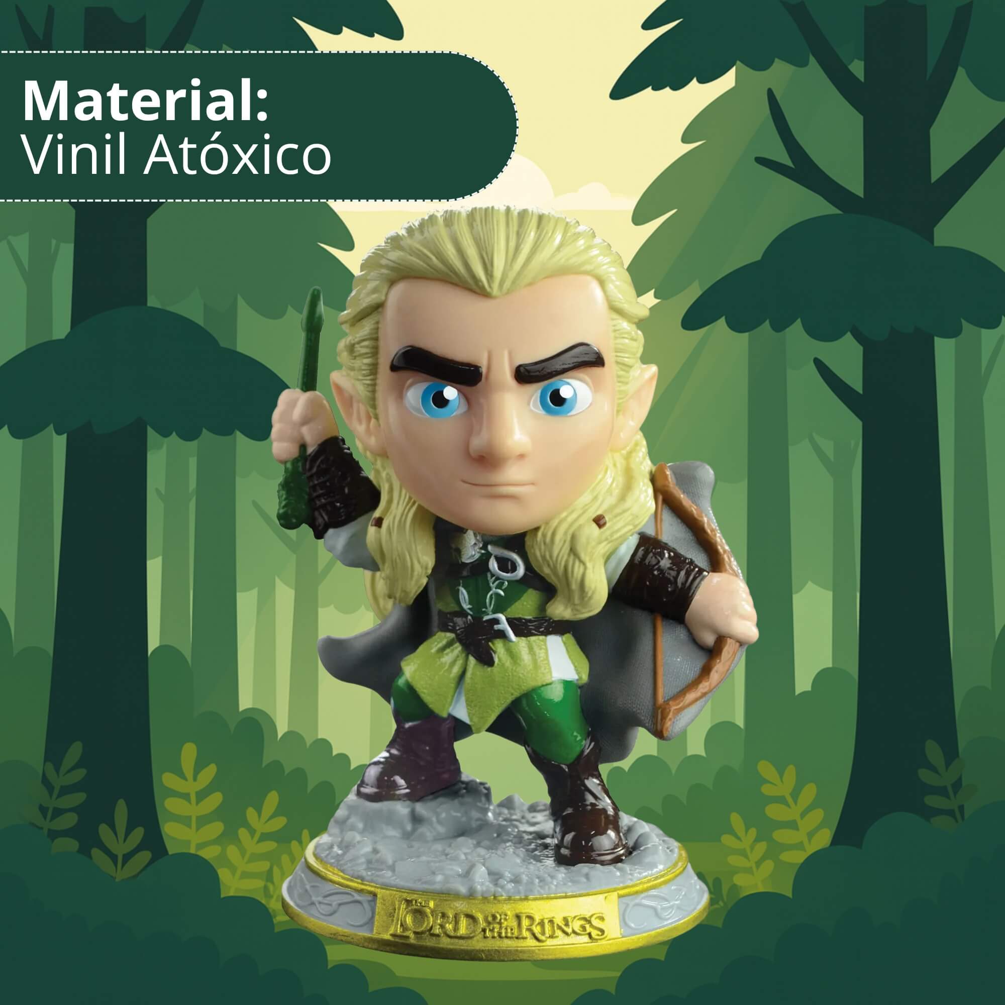 Fandom Box Senhor dos Anéis - Légolas Boneco Colecionável Material Vinil Atóxico Lider - 3848