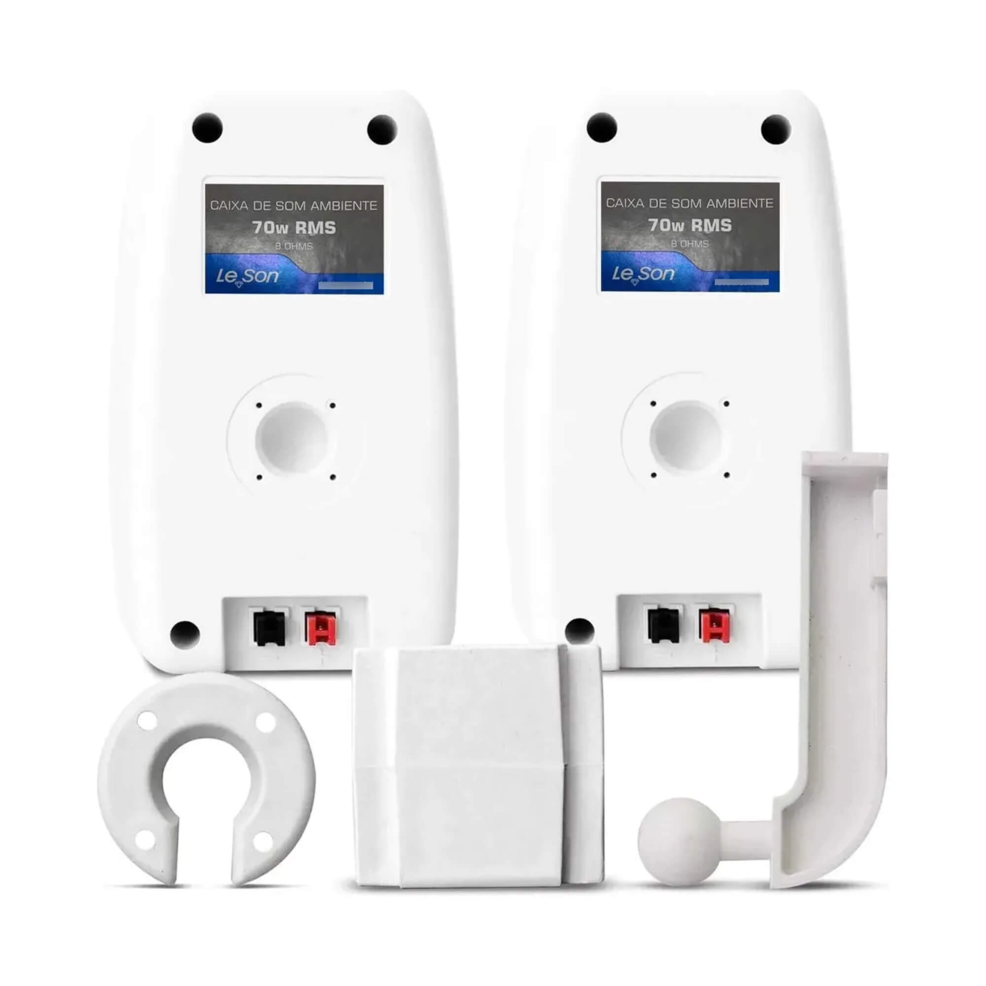 Kit Som Ambiente Receiver Pro 4 Caixas Parede 70W  PRO LESON - 2LS70XB04
