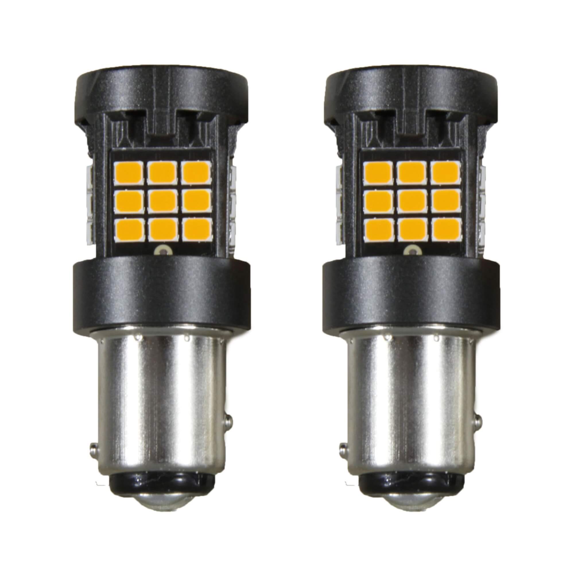 LED 1157 Canbus - 36 LEDS - 2835 2 Polos 12V Laranja Shocklight - SLL-1157CB-LR