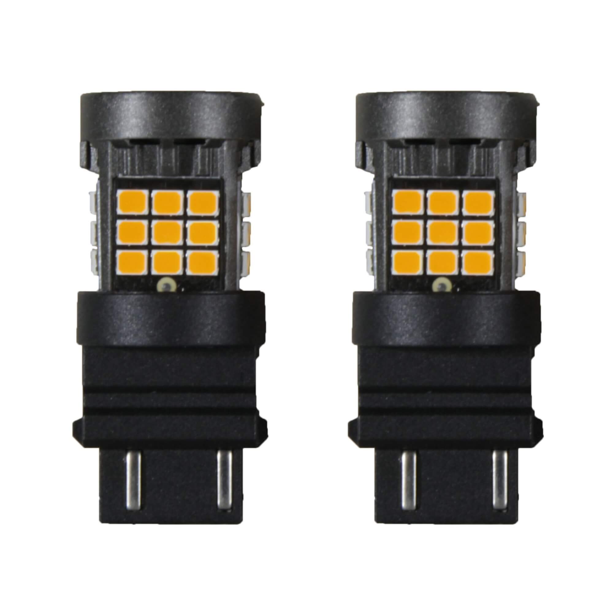 LED T25 3157 Canbus - 36 LEDS - 2835 2 Polos 12V Laranja Shocklight - SLL-3157CB-LR