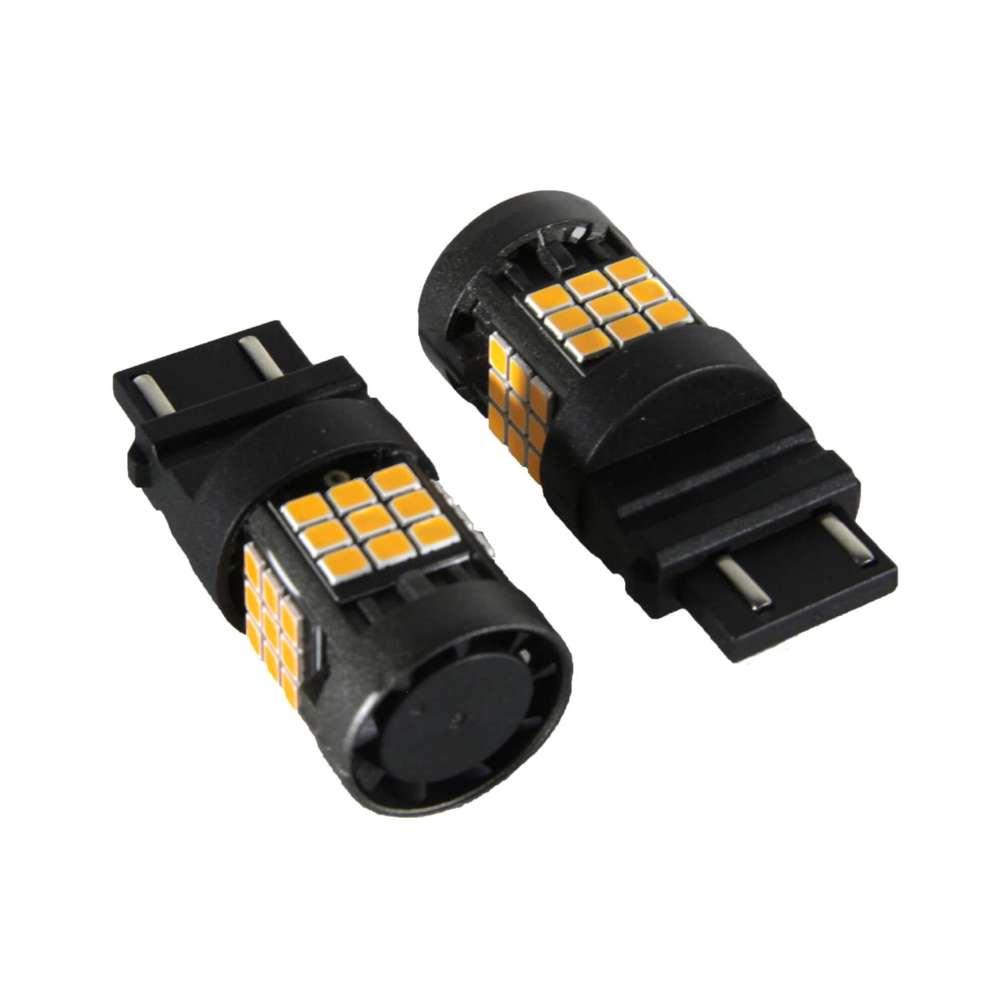 LED T25 3157 Canbus - 36 LEDS - 2835 2 Polos 12V Laranja Shocklight - SLL-3157CB-LR