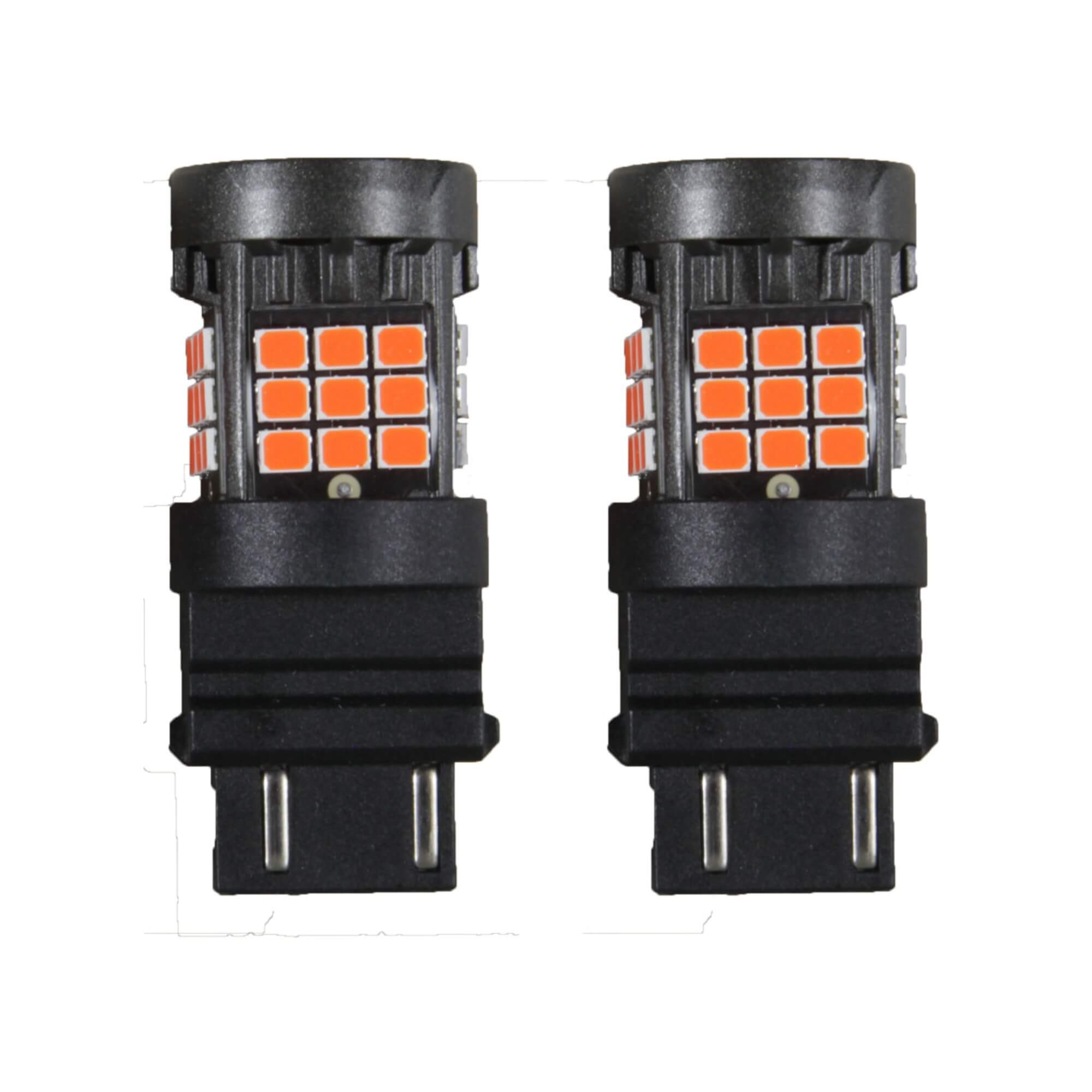 LED T25 3157 Canbus- 36 LEDS - 2835 2 Polos 12V Vermelho Shocklight - SLL-3157CB-VM