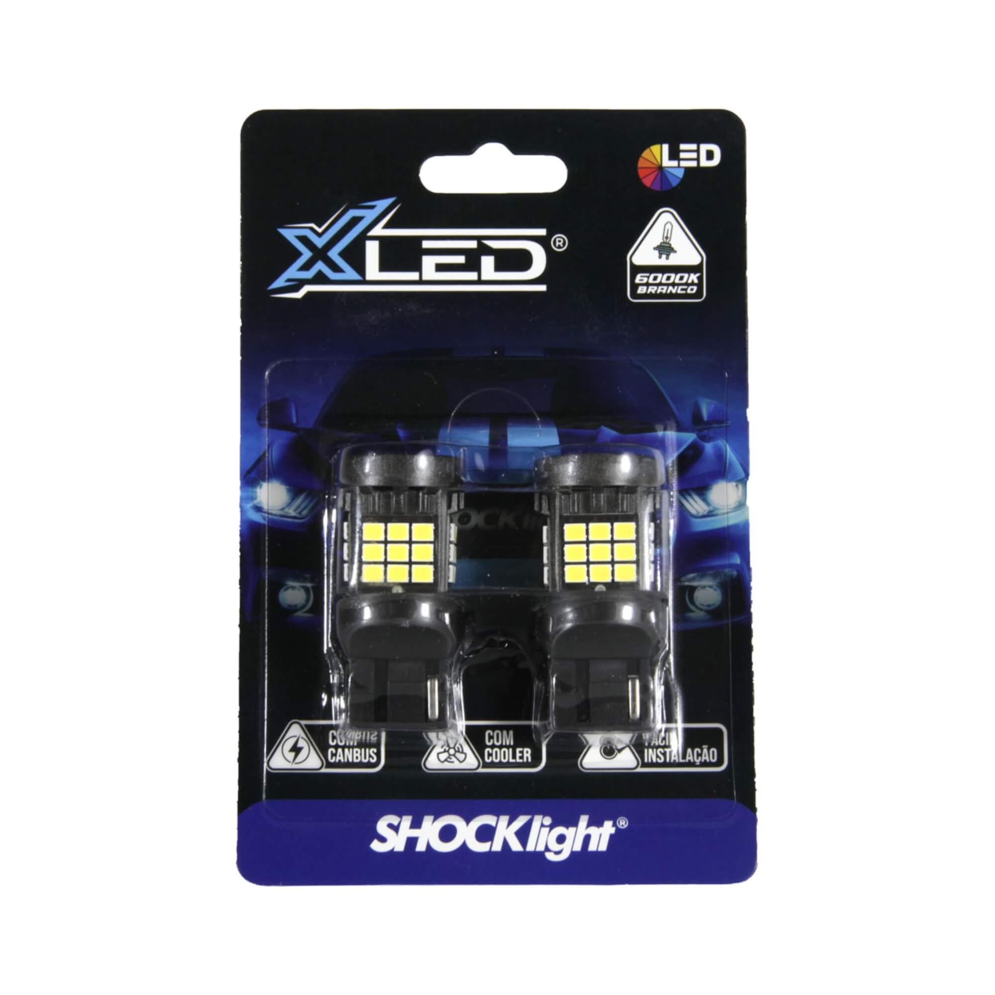 LED T20/7440 Canbus - 36 LEDS - 2835 1 Polo 12V Branco Shocklight - SLL-7440CB-BC