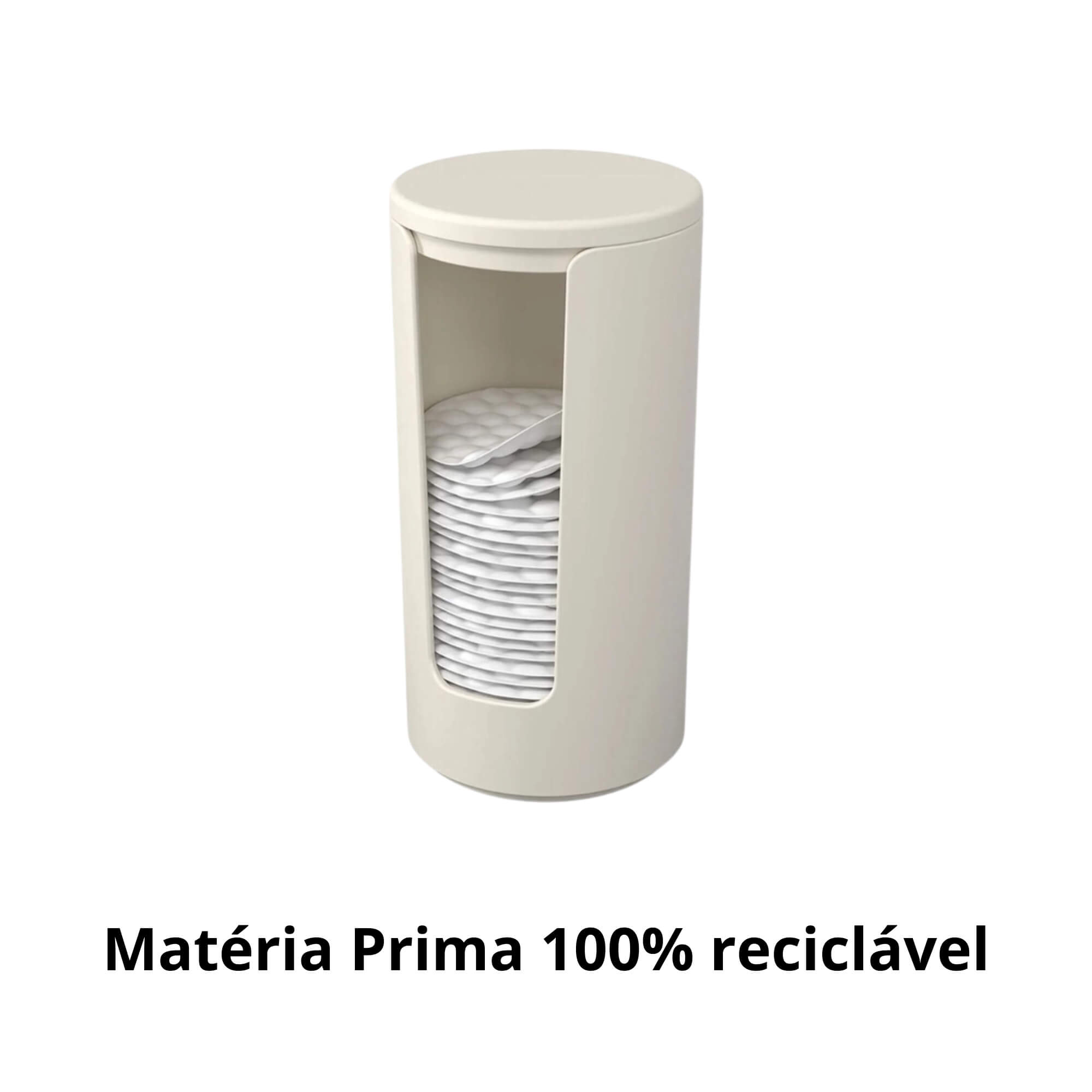 COMP Kit Banheiro Porta Algodão + Porta Sabonete Líquido + Bandeja + Porta Escovas