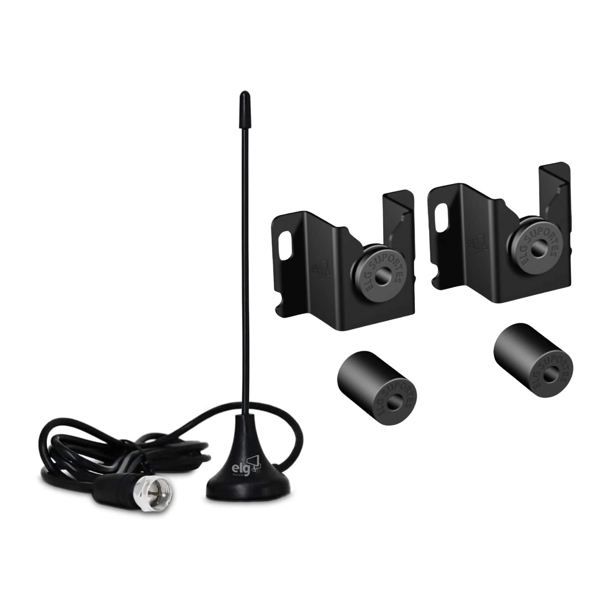 COMP Kit Suporte Universal de Parede para TV de 14" a 100" GENIUS + Antena Smart View