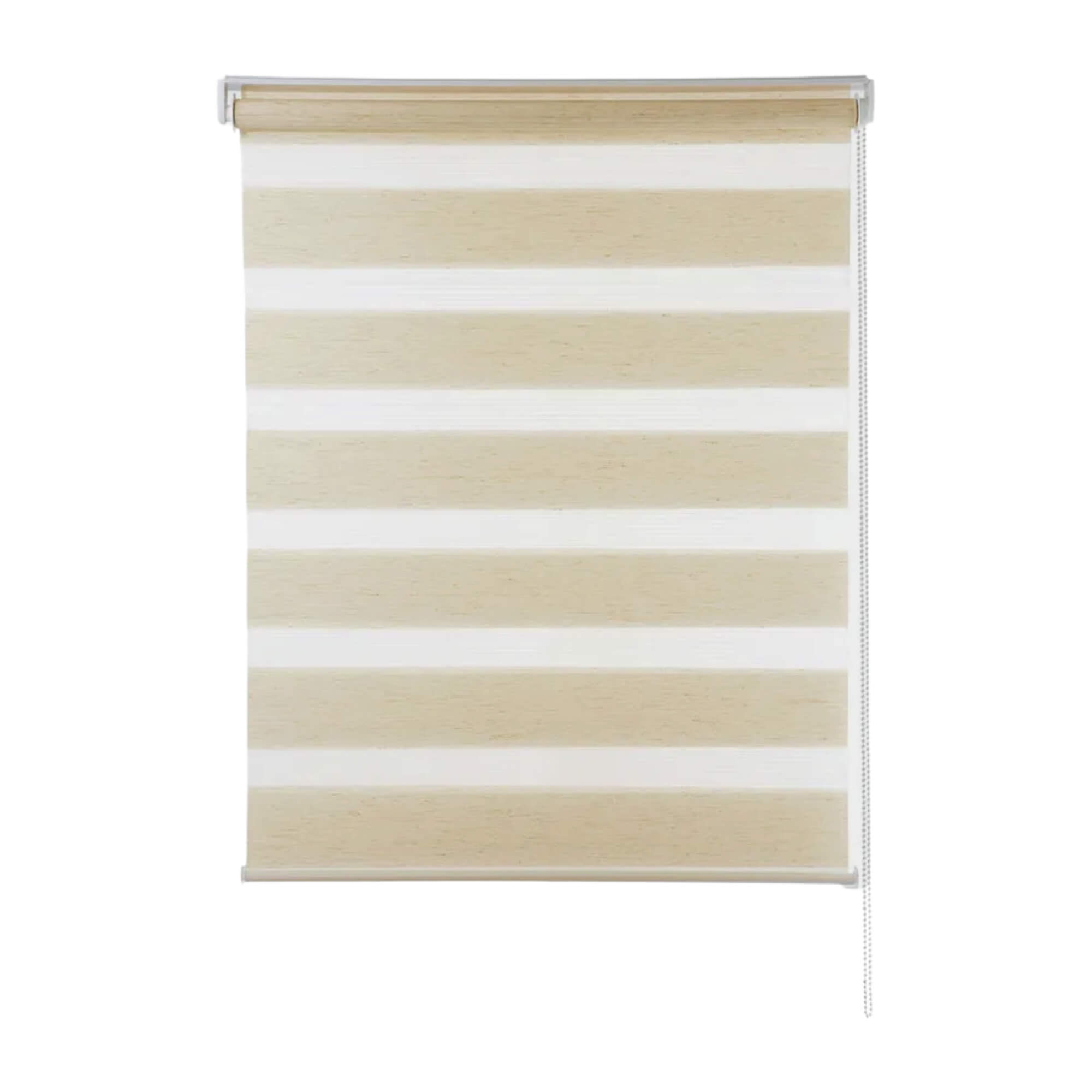 Zebra Persiana Rolo Dupla 120X260 Bege Linho Conthey Evolux - N2400633C