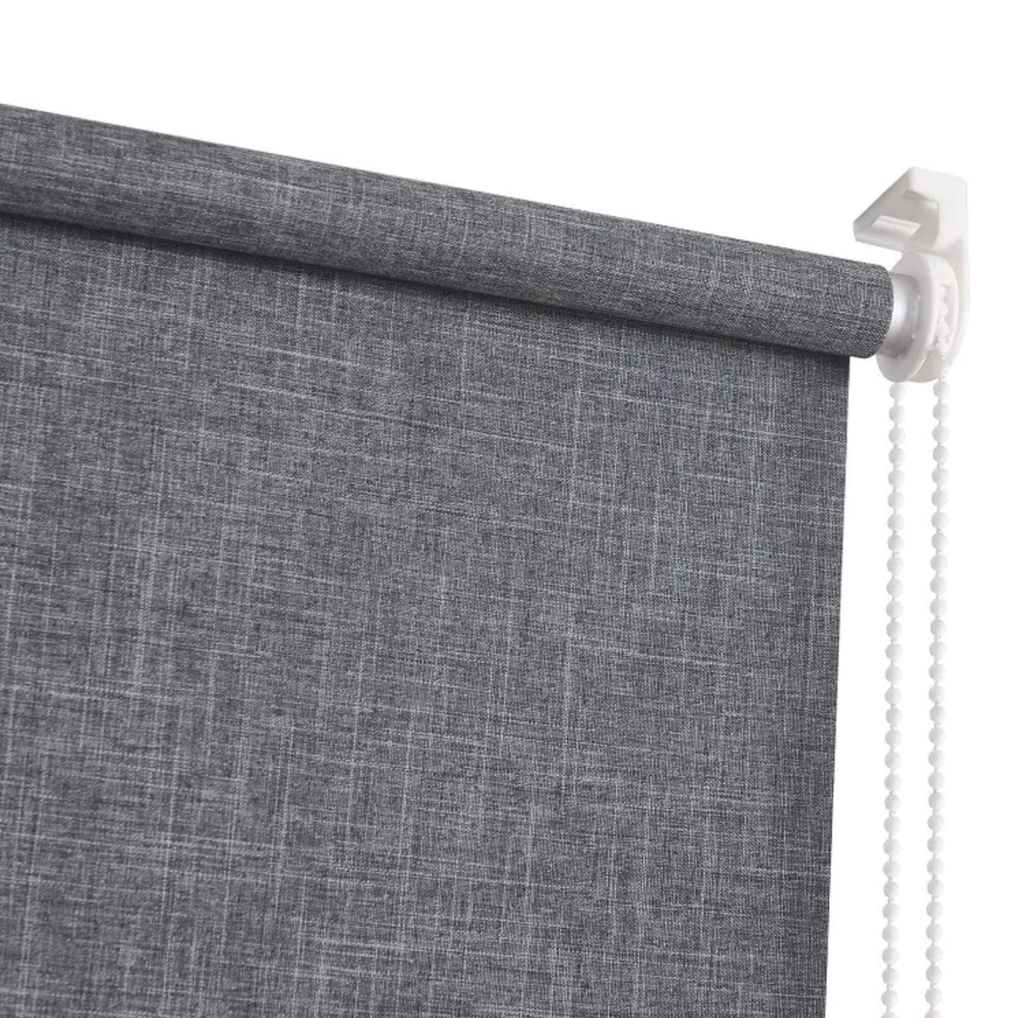 Bloom Persiana Blackout Linho Cinza Escuro 140X160 Conthey Evolux - N2306124