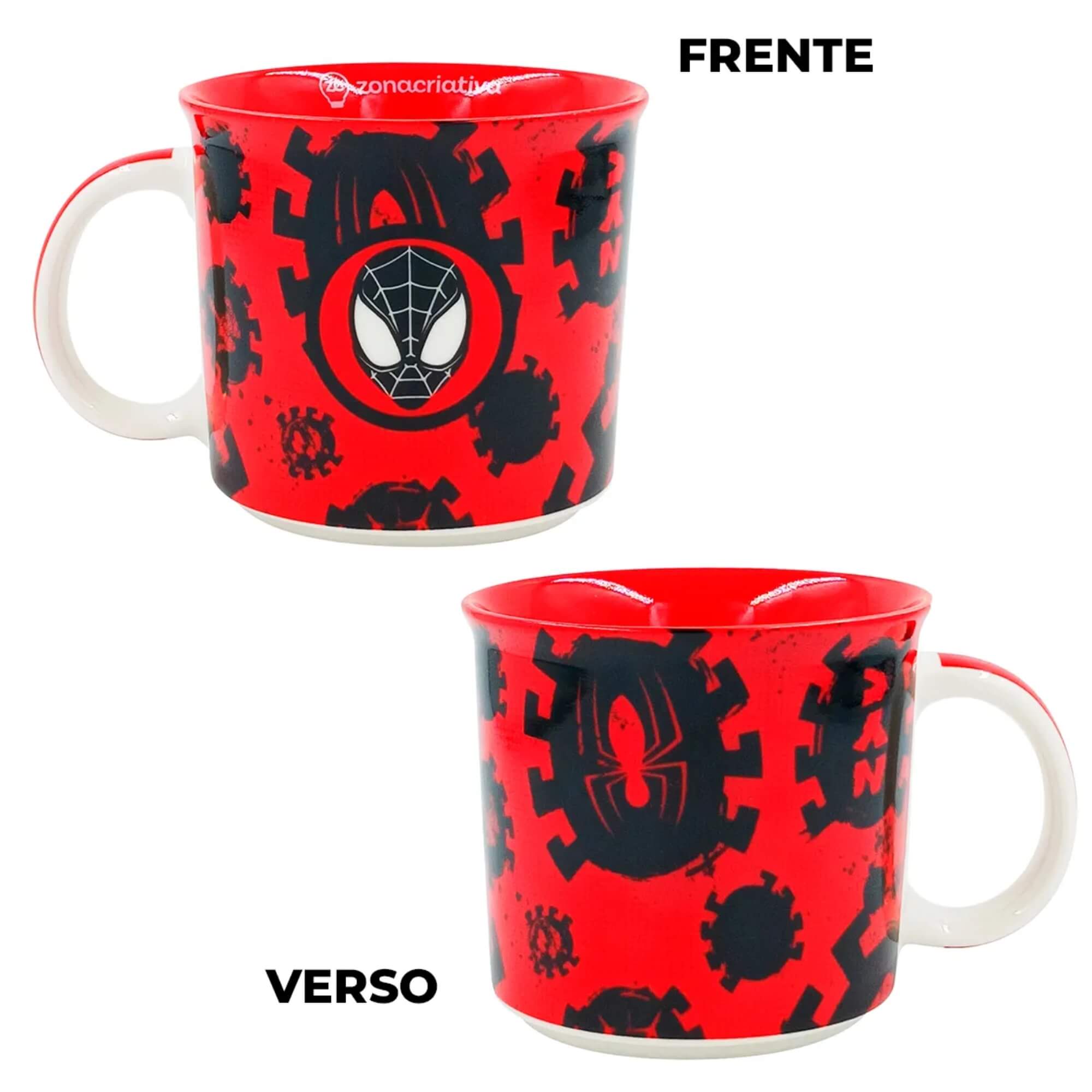 Caneca Tom Homem Aranha 350ml Zona Criativa - 10025907
