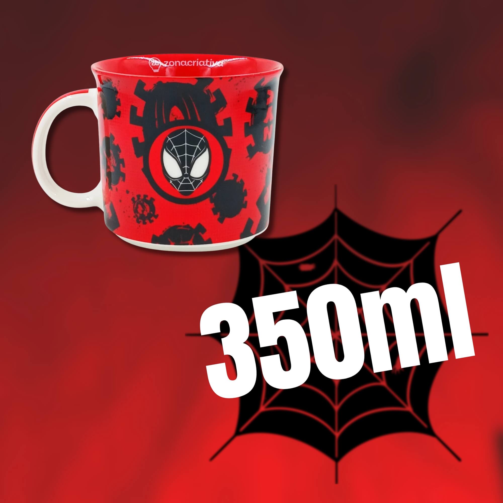 Caneca Tom Homem Aranha 350ml Zona Criativa - 10025907